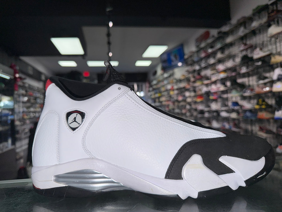 Air Jordan 14 Black Toe sneaker, pre-owned, size 15