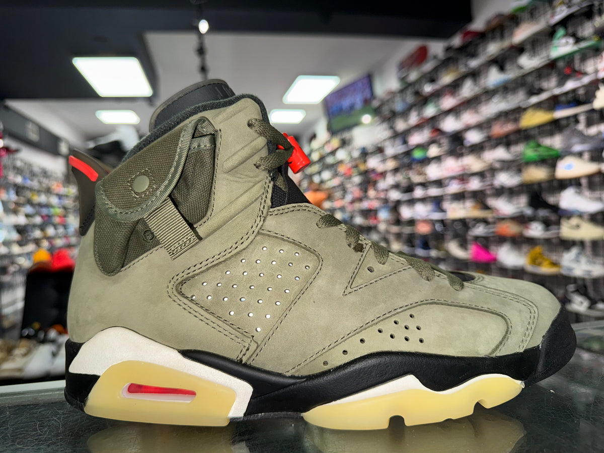 Size 9 Air Jordan 6 Travis Scott "Olive" Brand New