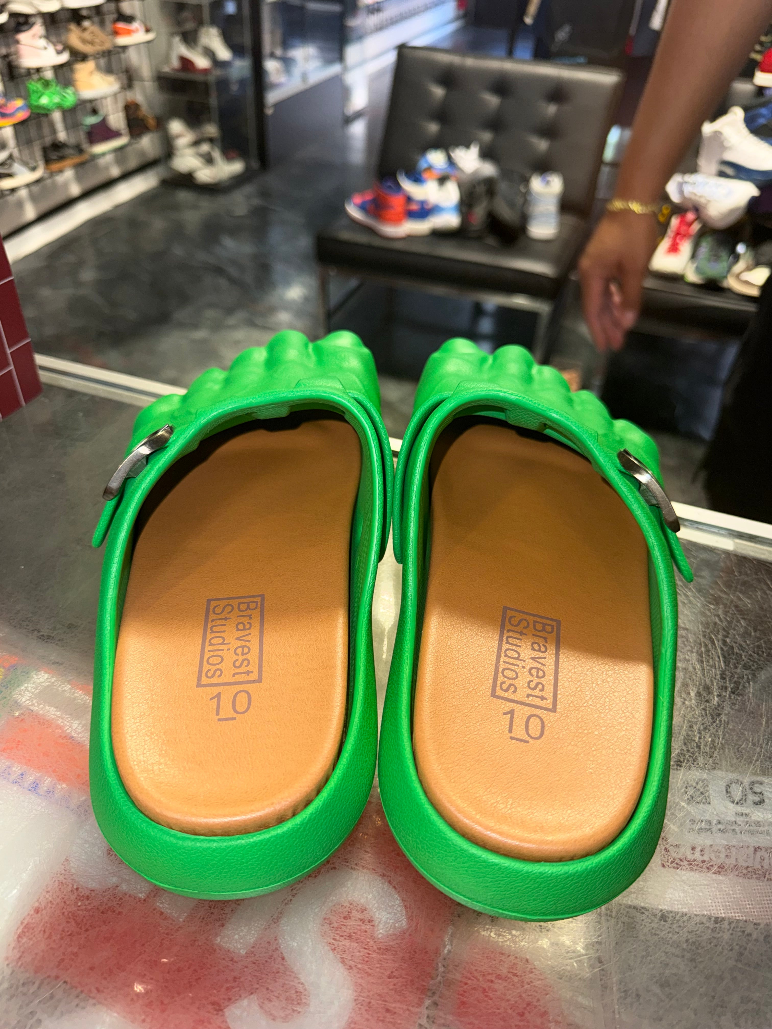Size 10 Bravest Studios Foot Clog "Green" Brand New