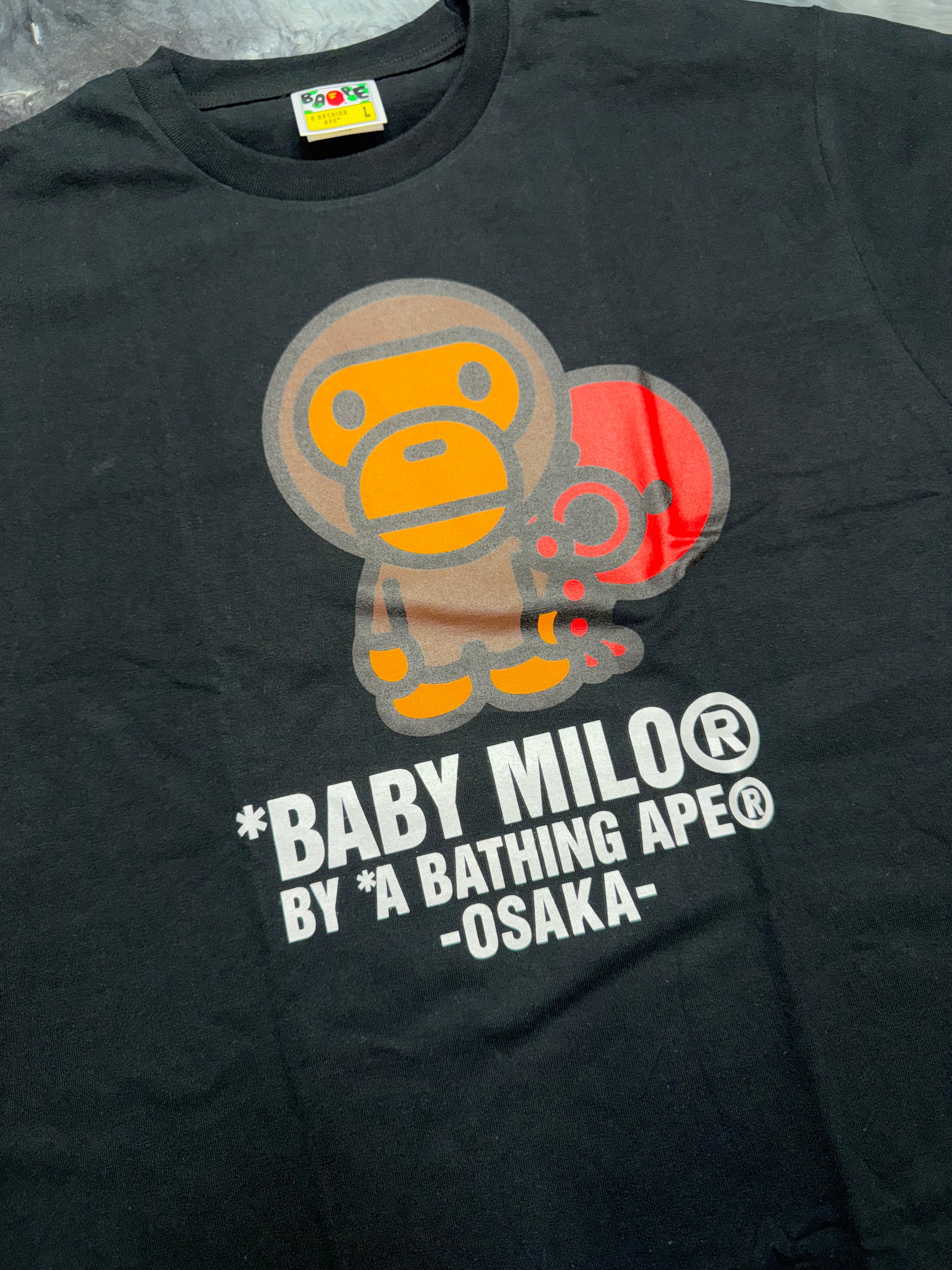 Size XL Bape Osaka Baby Milo Tee "Black" Brand New