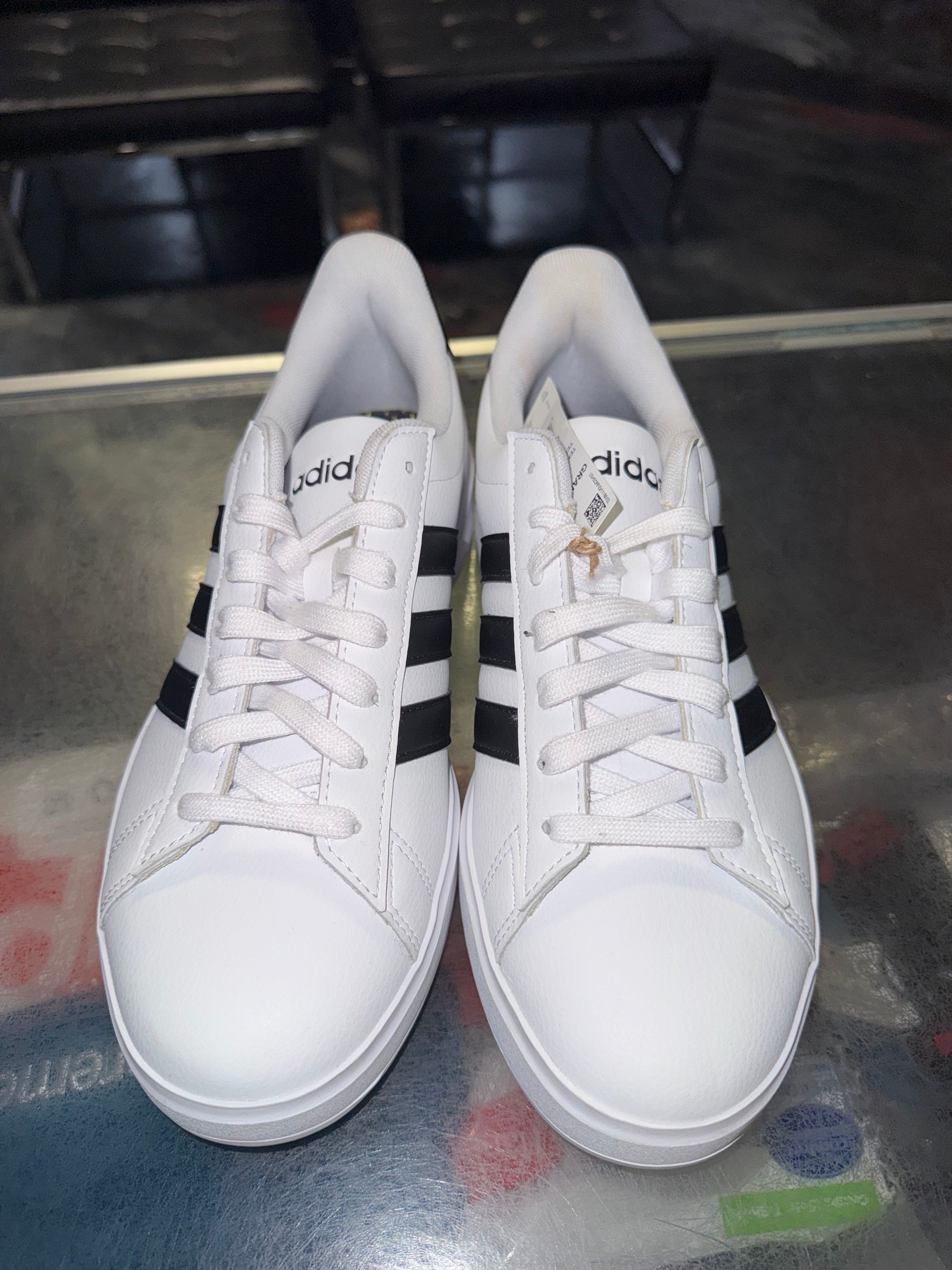 Size 7.5 (8.5W) Adidas Grand Court “White” Brand New