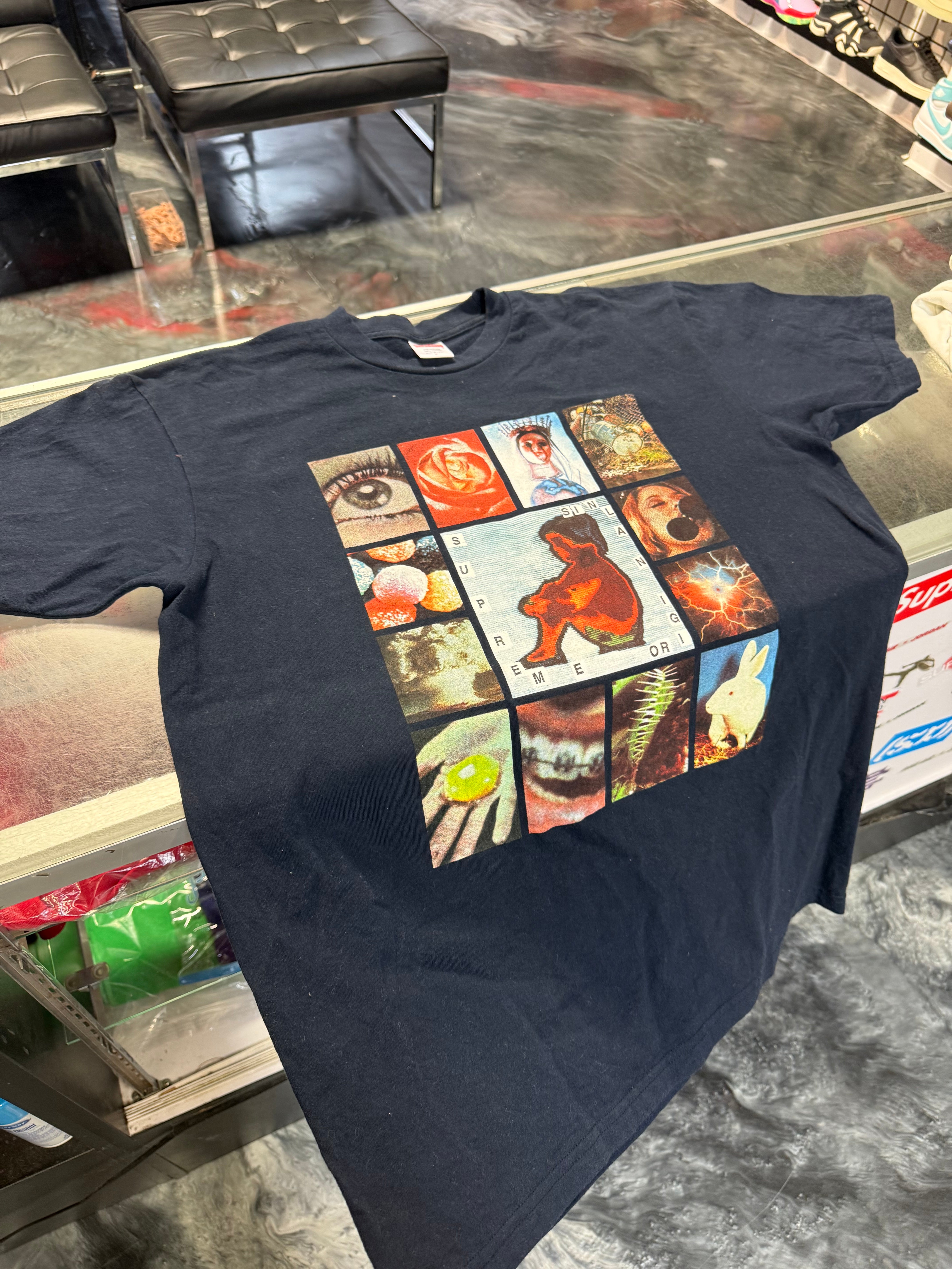 Size L Supreme Original Sin Tee “Navy”