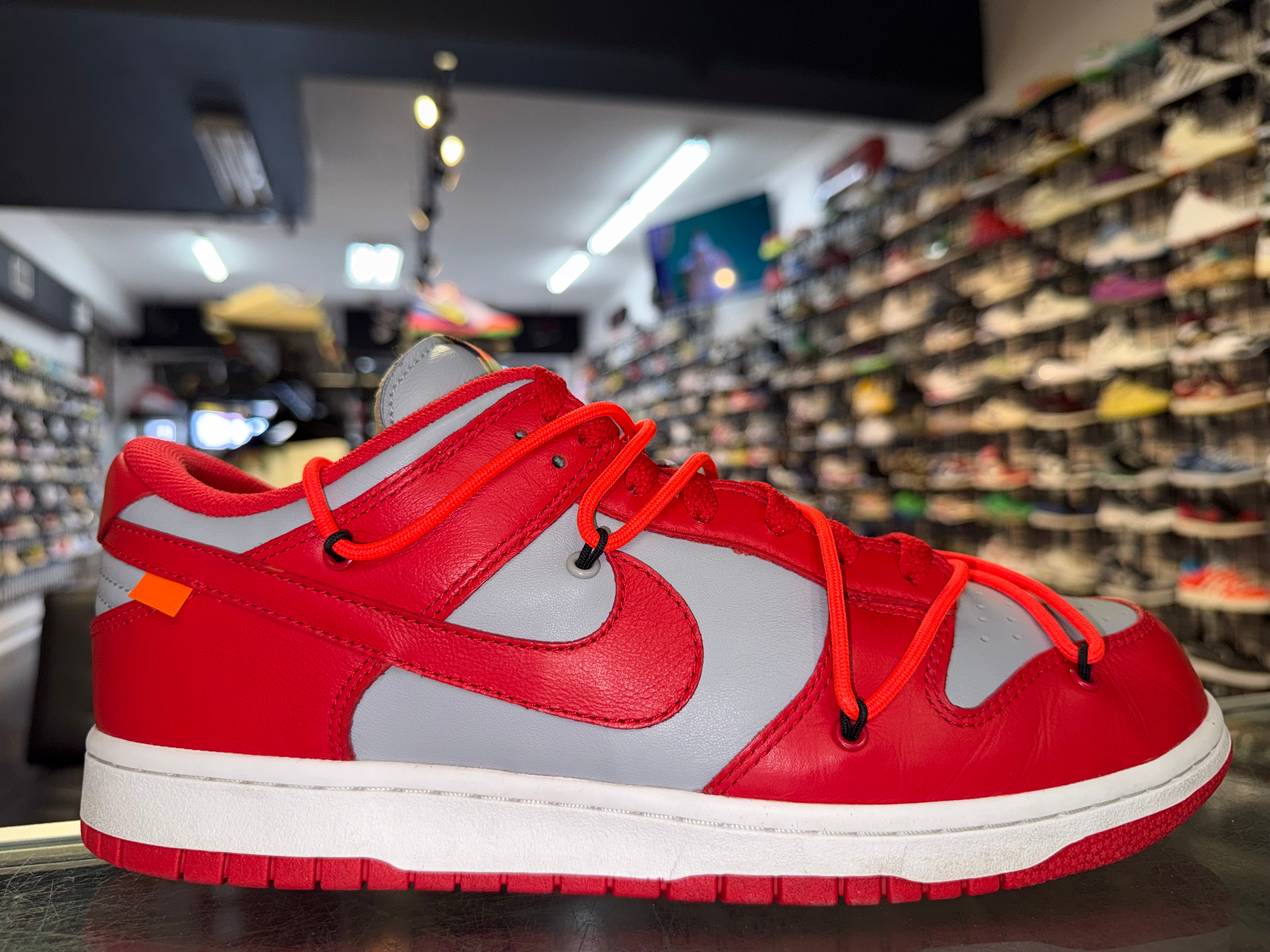 Size 11 Dunk Low Off-White "University Red"