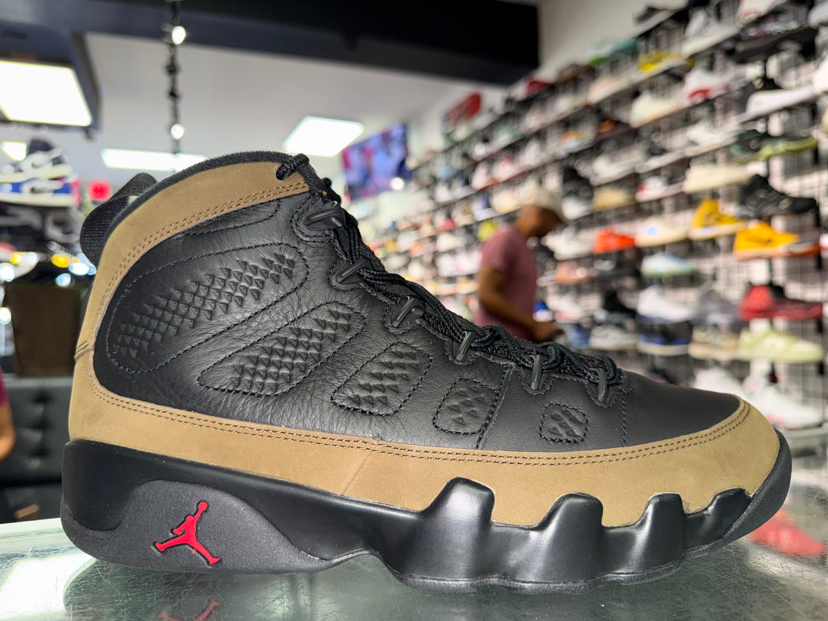 Size 9.5 Air Jordan 9 "Olive"