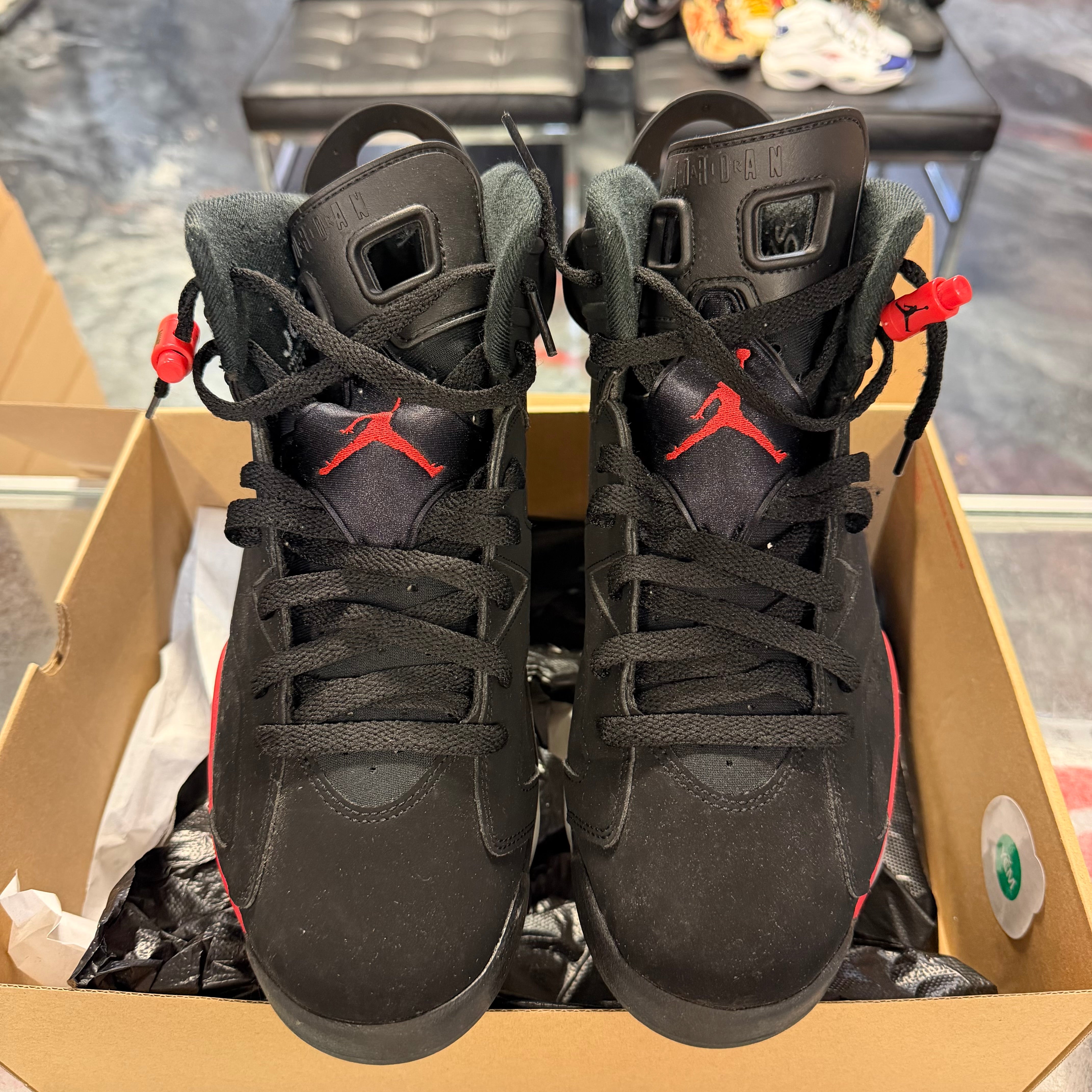 Size 11 Air Jordan 6 "Infrared Salesman"