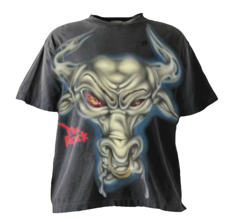 Size L Hellstar Wrestlemania Brahma Bull Tee “Black”