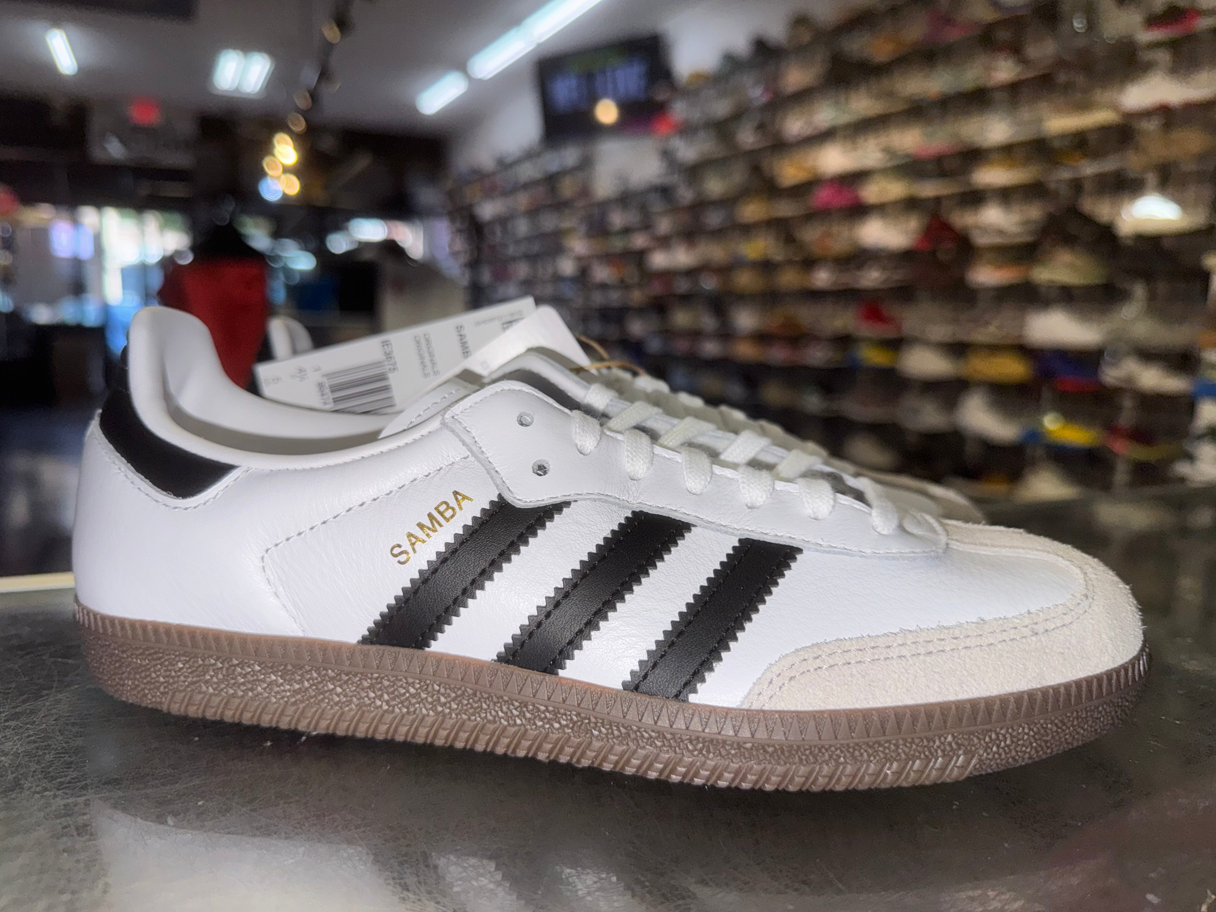 Size 4y Adidas Samba OG "Cloud White Core Black" Brand New