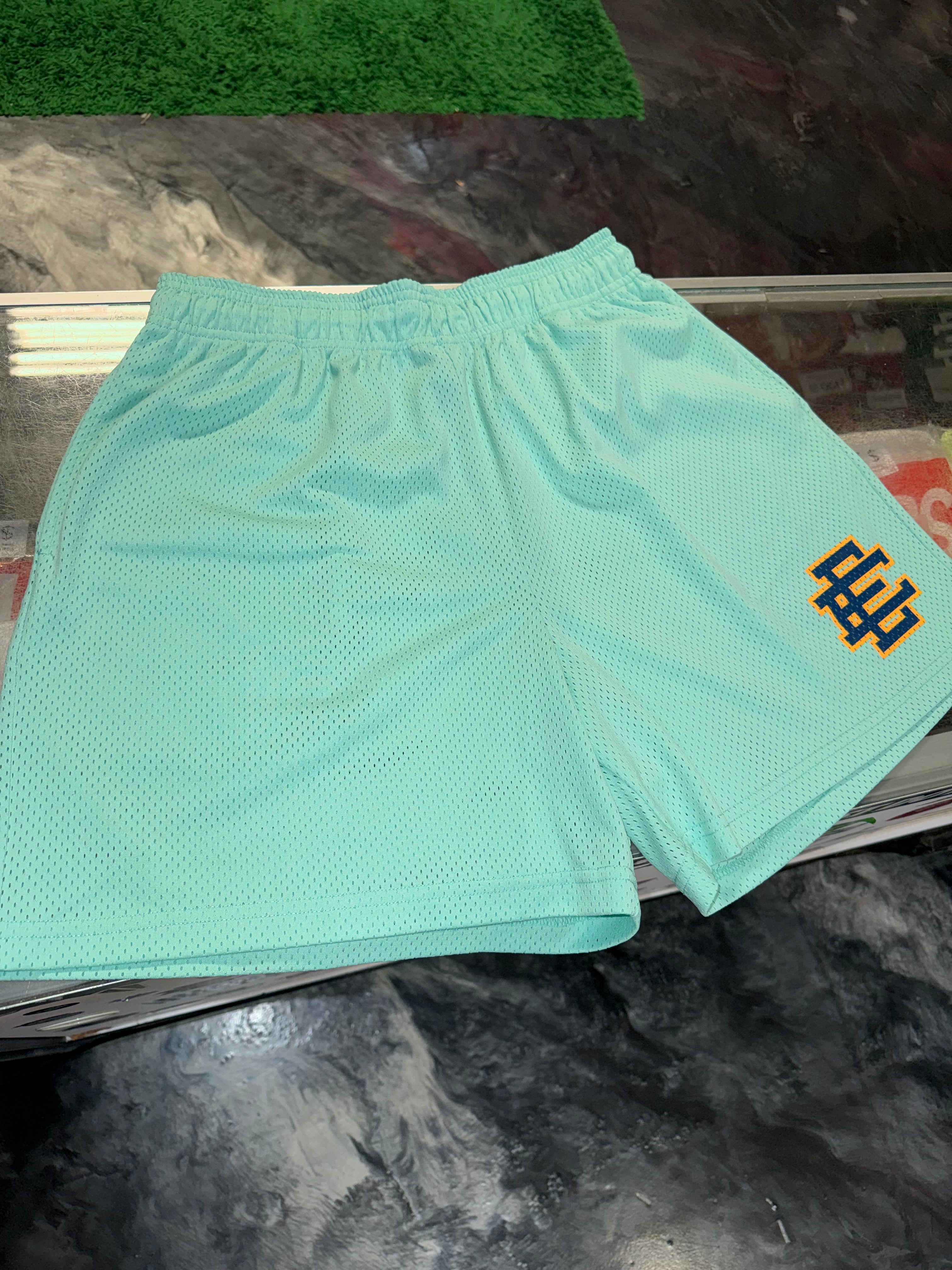 Size XL Eric Emanuel EE Shorts “Yuca/Navy”