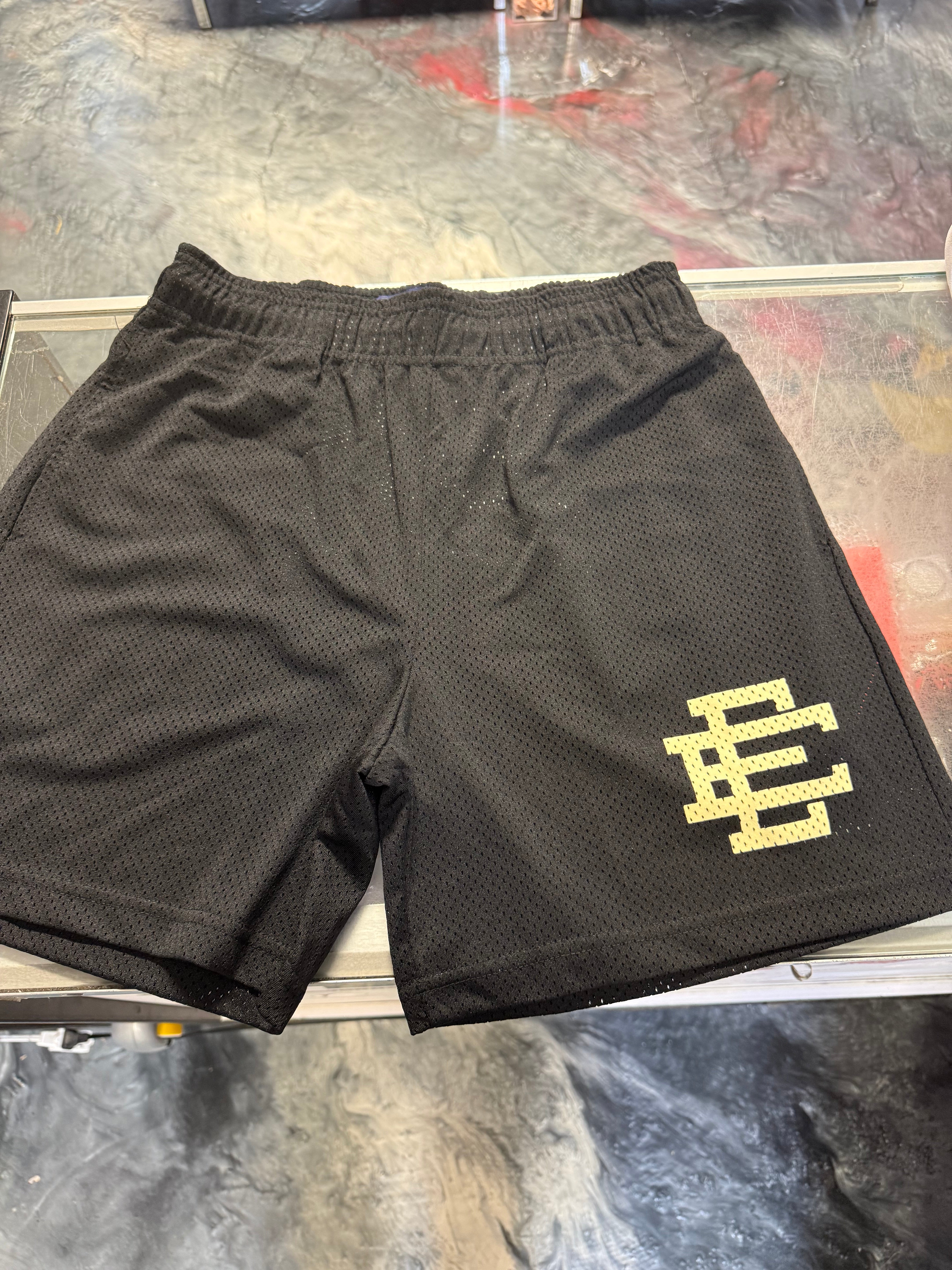 Size M Eric Emanuel EE Shorts “Black/Cream” Brand New