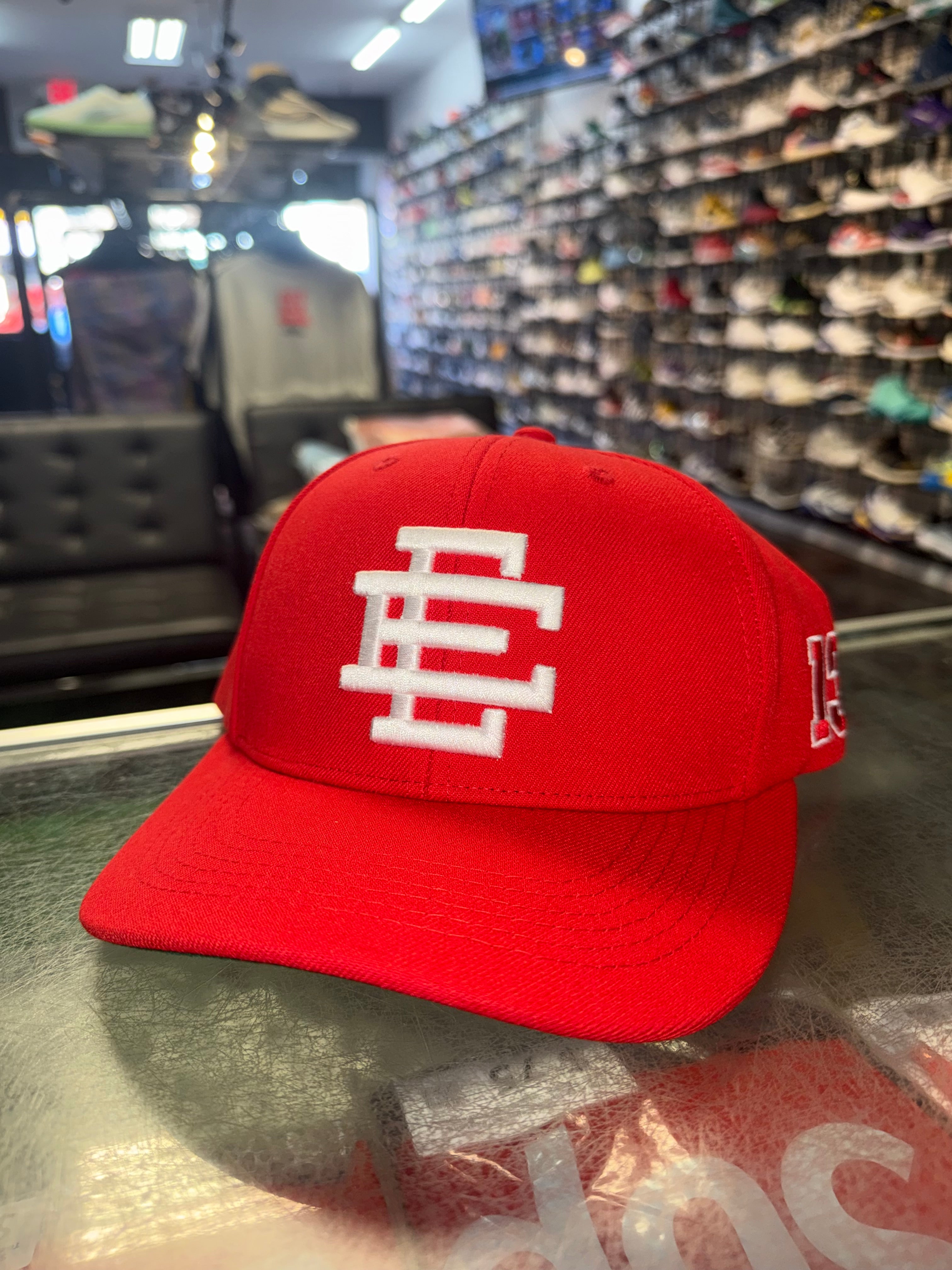 Size OS Eric Emanuel EE SnapBack Hat “Red 13” Brand New