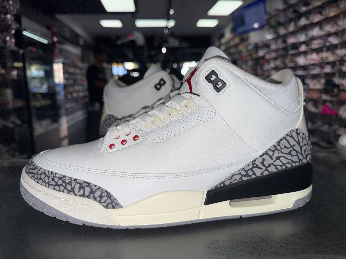 Size 10.5 Air Jordan 3 "White Cement Reimagined"