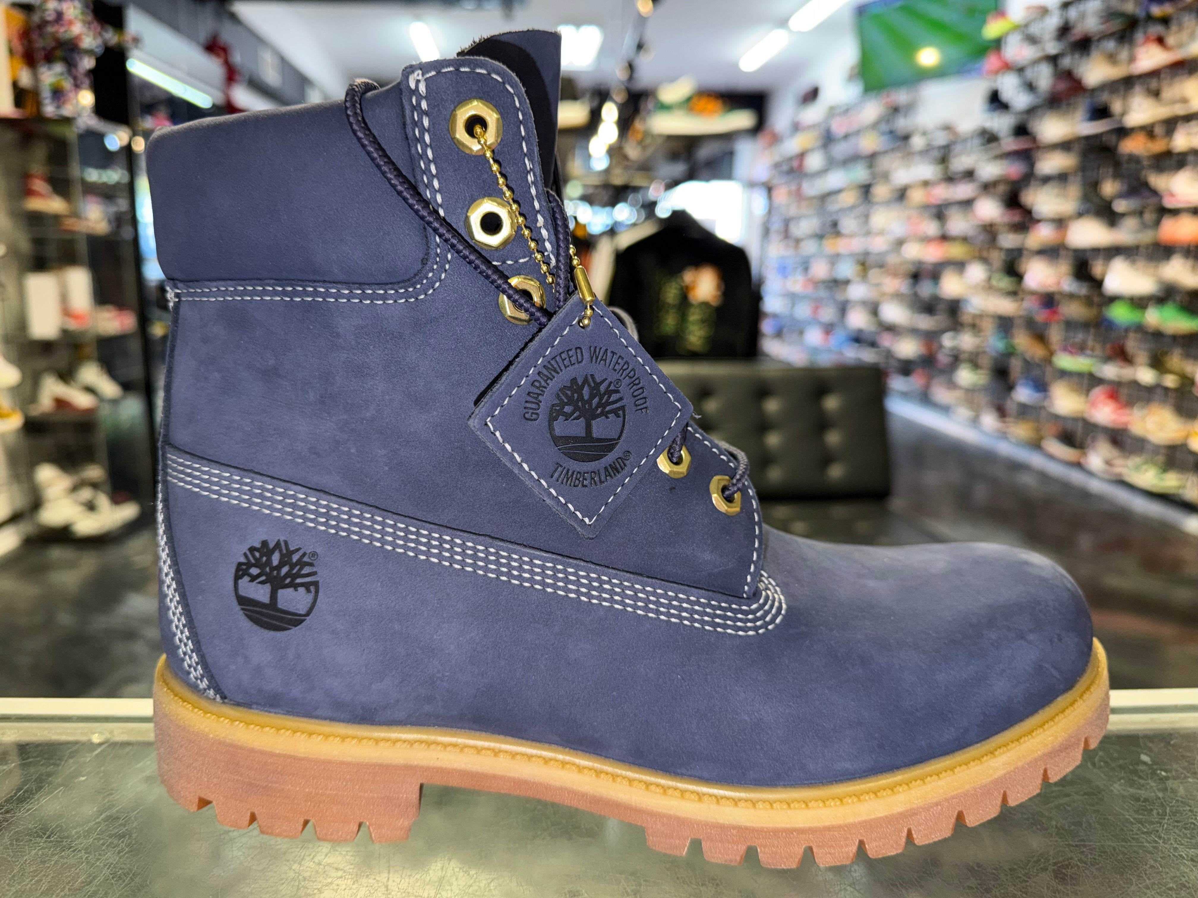 Size 9.5 Timberland 6 Inch Premium Boot "Peacoat" Brand New