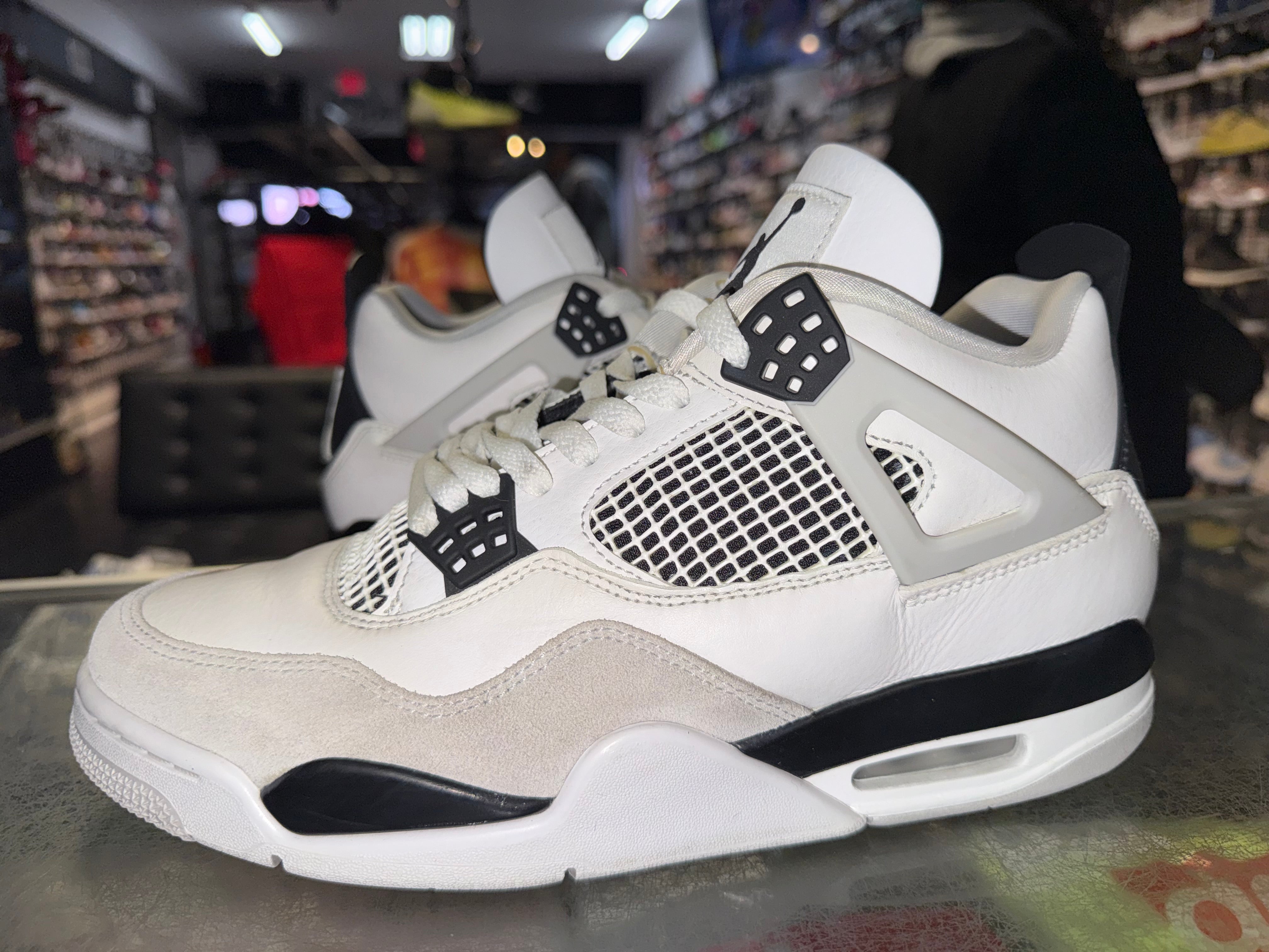 Size 9.5 Air Jordan 4 "Military Black"