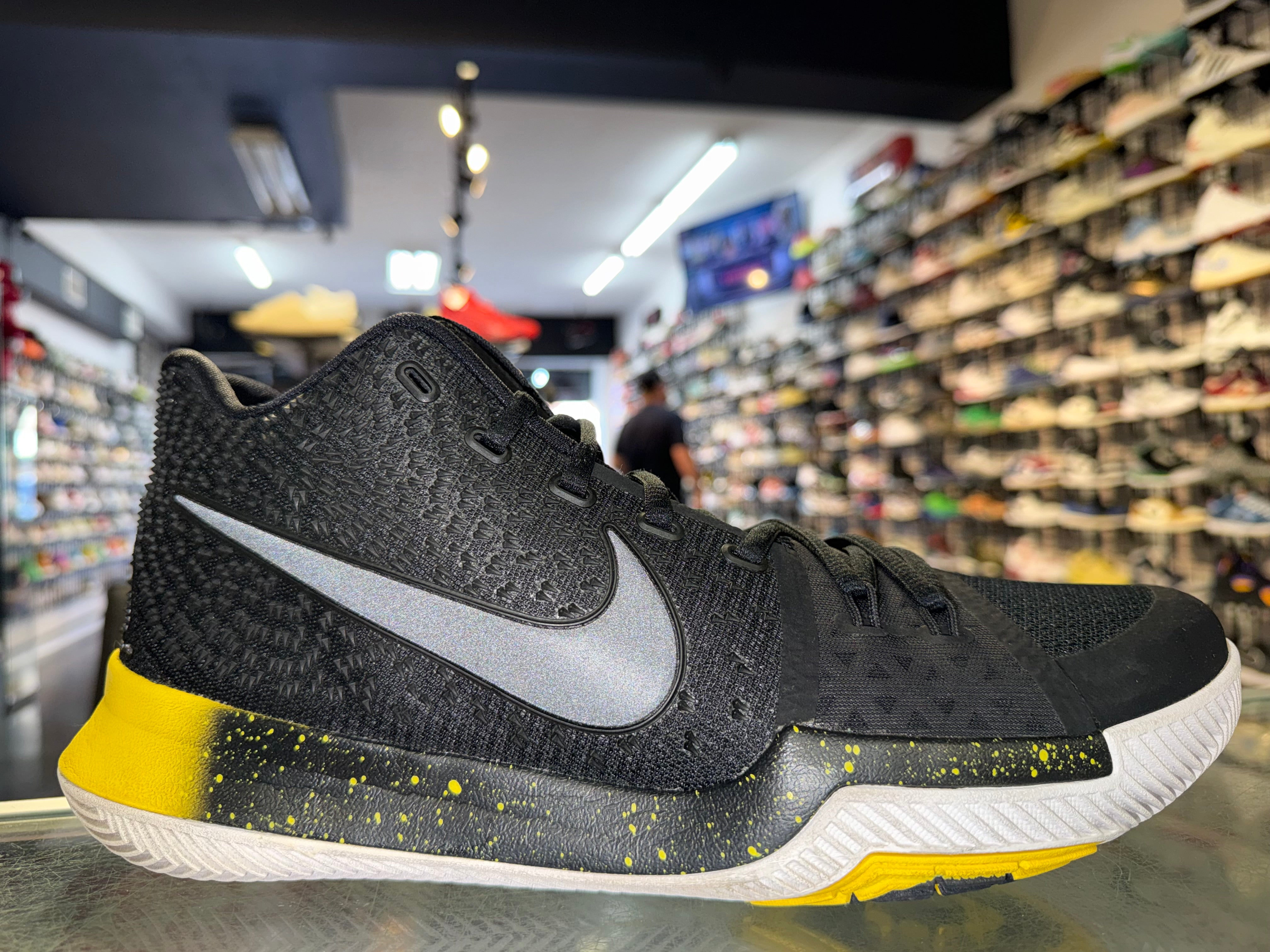 Size 12 Nike Kyrie 3 “Black/Yellow”