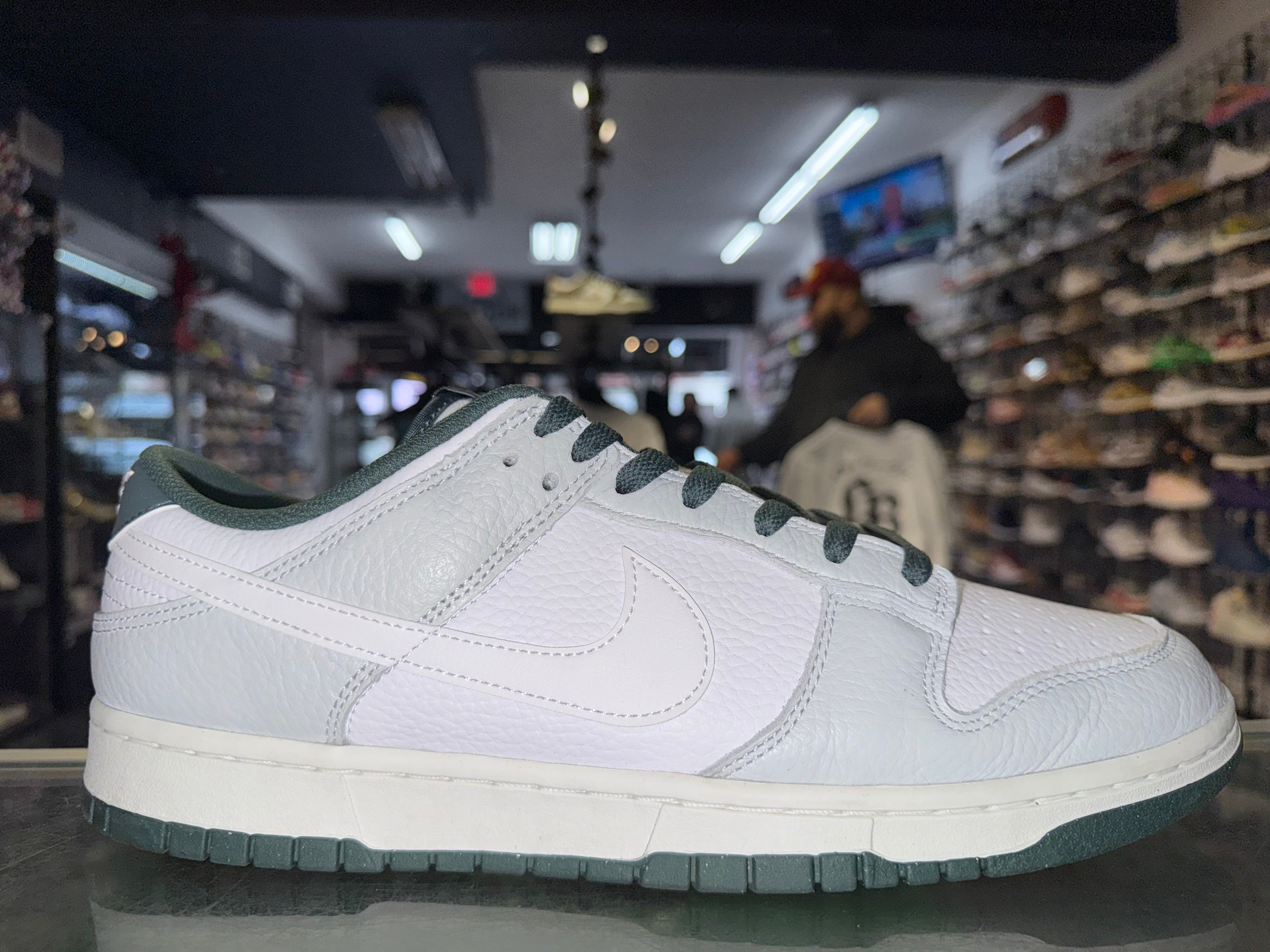 Size 13 Dunk Low "Photon Dust Vintage Green"