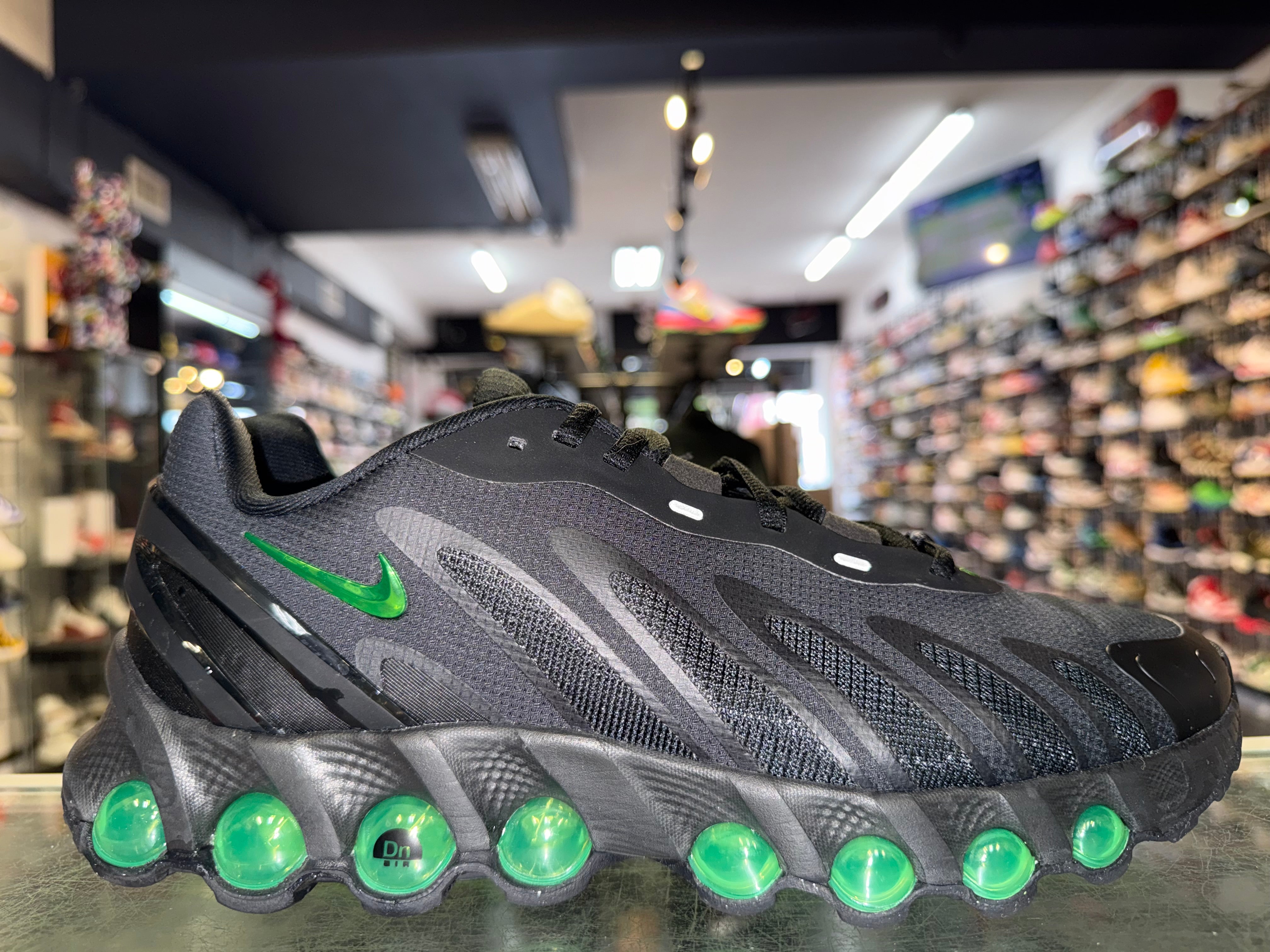 Size 9 Air Max Dn8 "Black Green Smoke Grey"