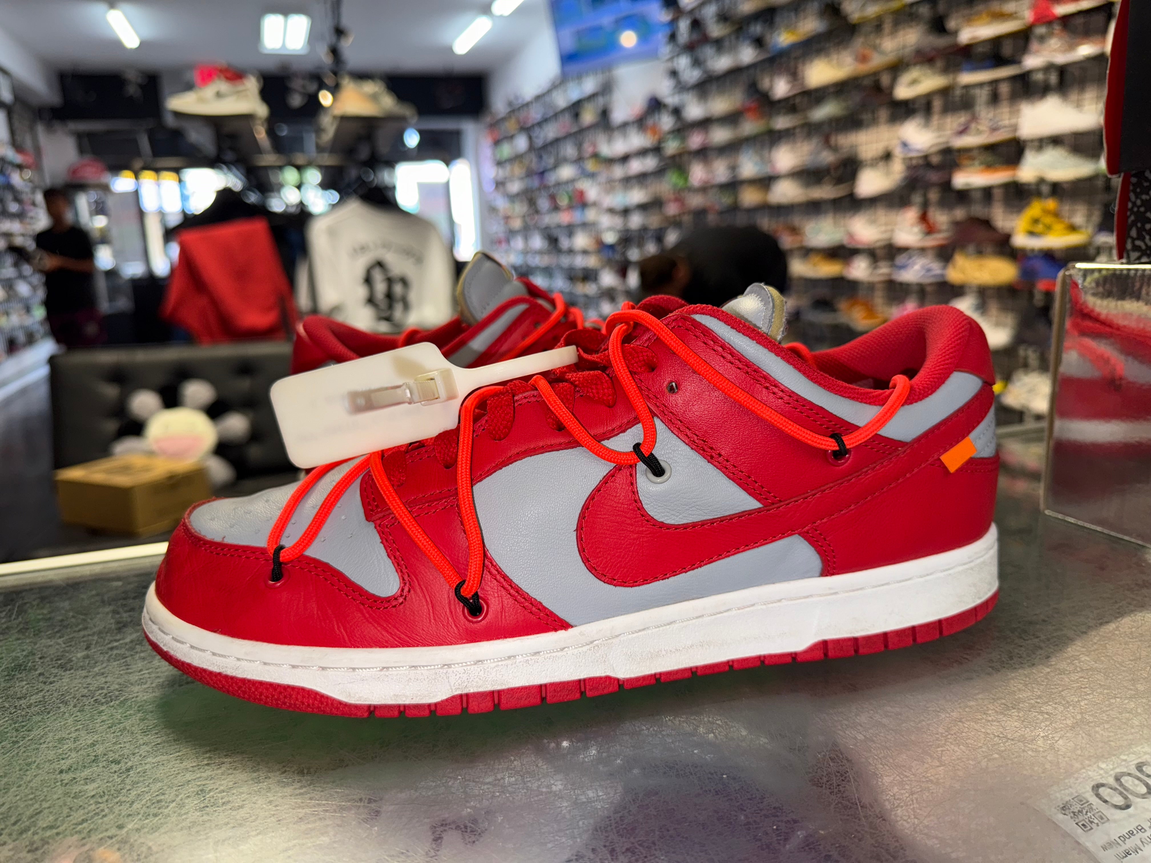 Size 11 Dunk Low Off White "University Red"