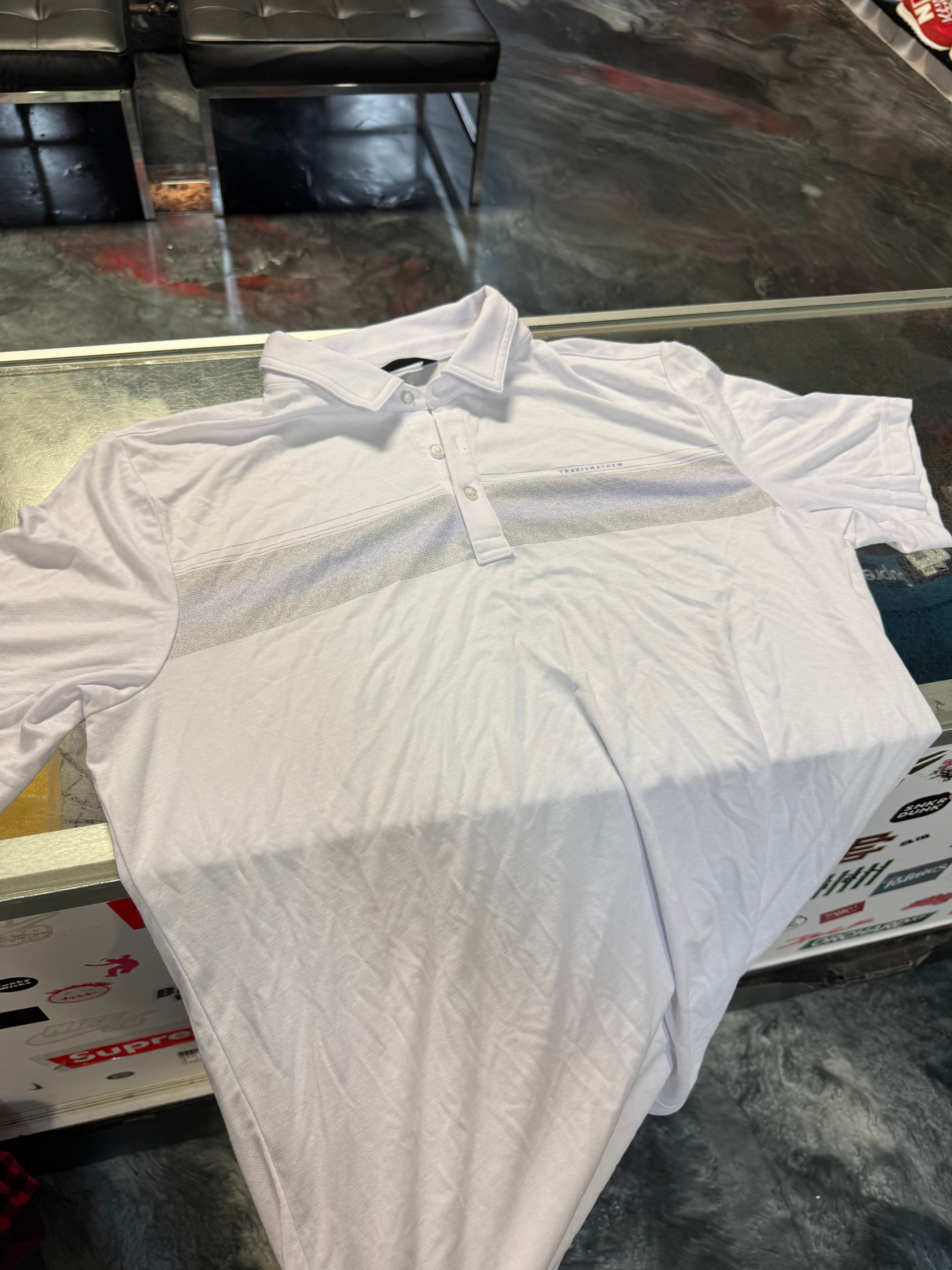 Medium Travis Mathew Polo White