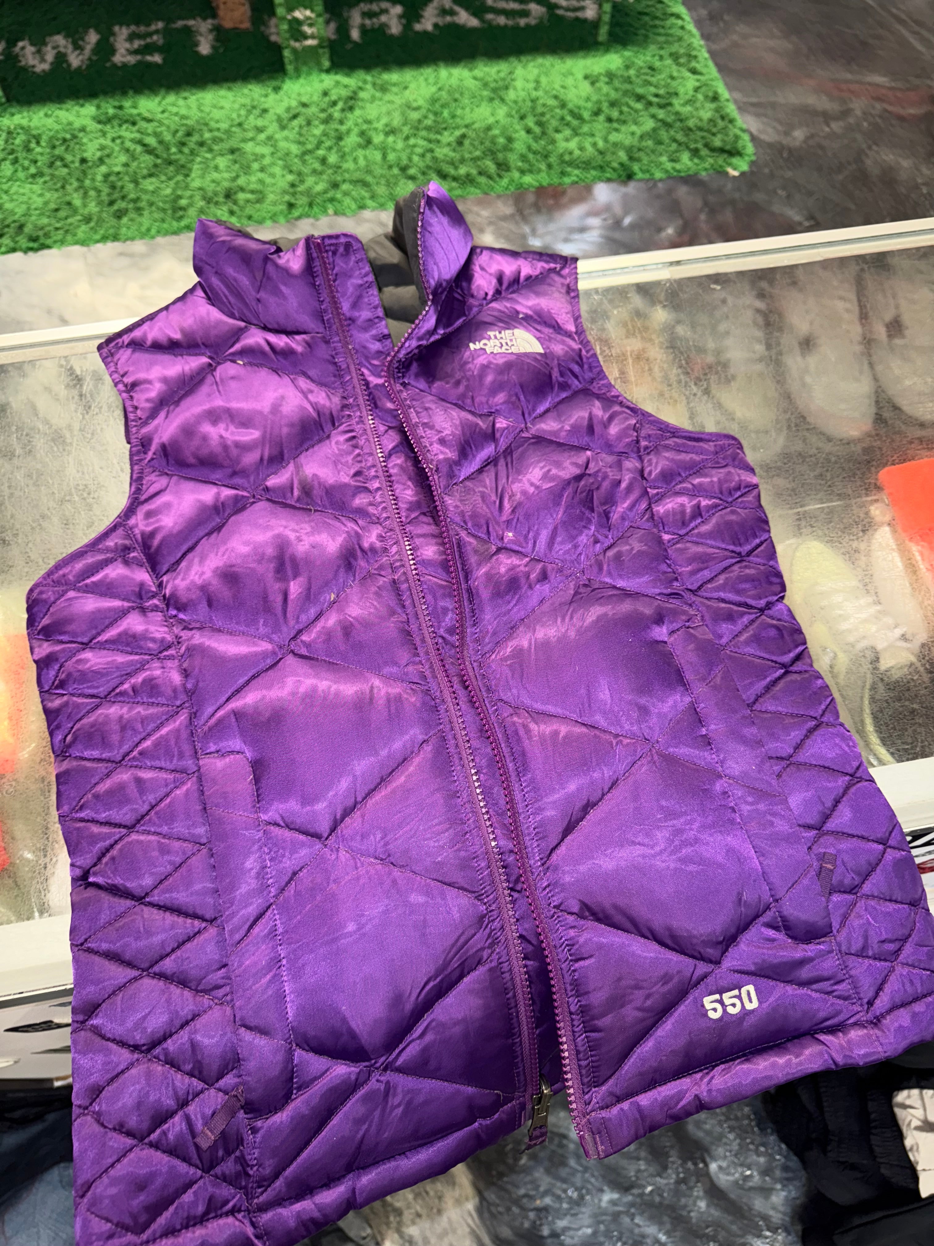 Kids Medium The North Face Vest Purple