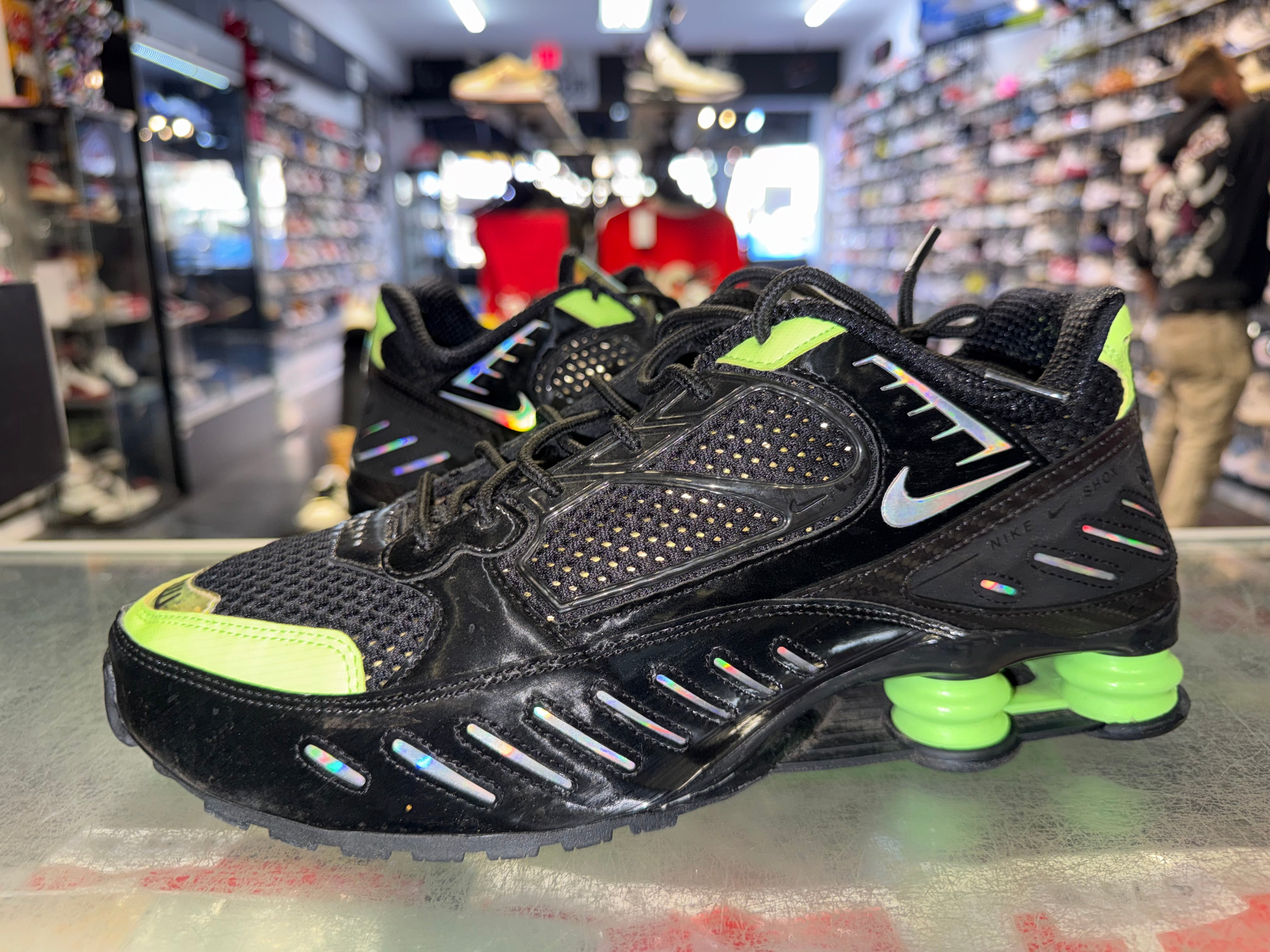 Size 10 (11.5W) Nike Shox Enigma "Black Lime Blast"