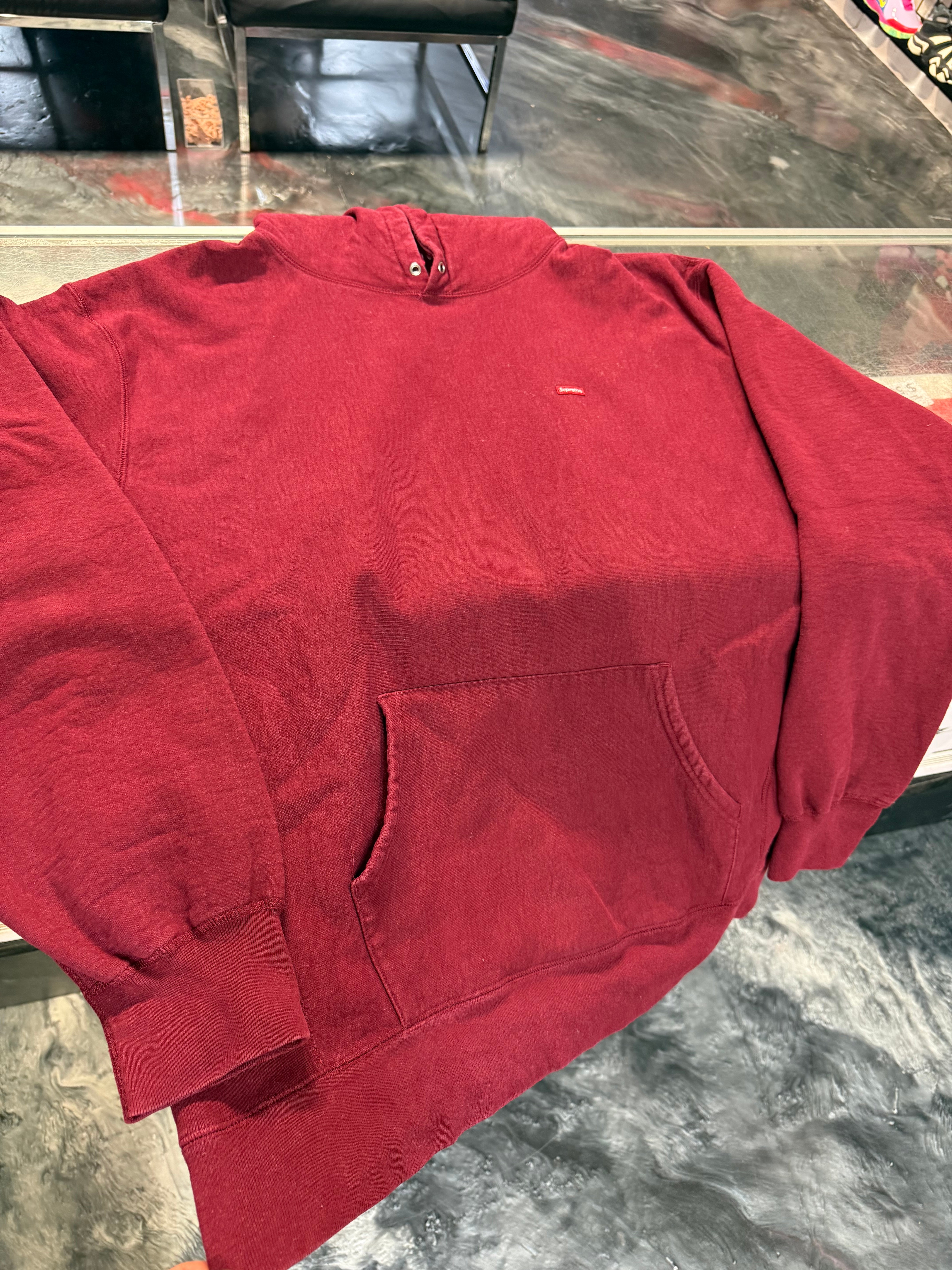 Size XXL Supreme Small Box Logo Hoodie “Cardinal”