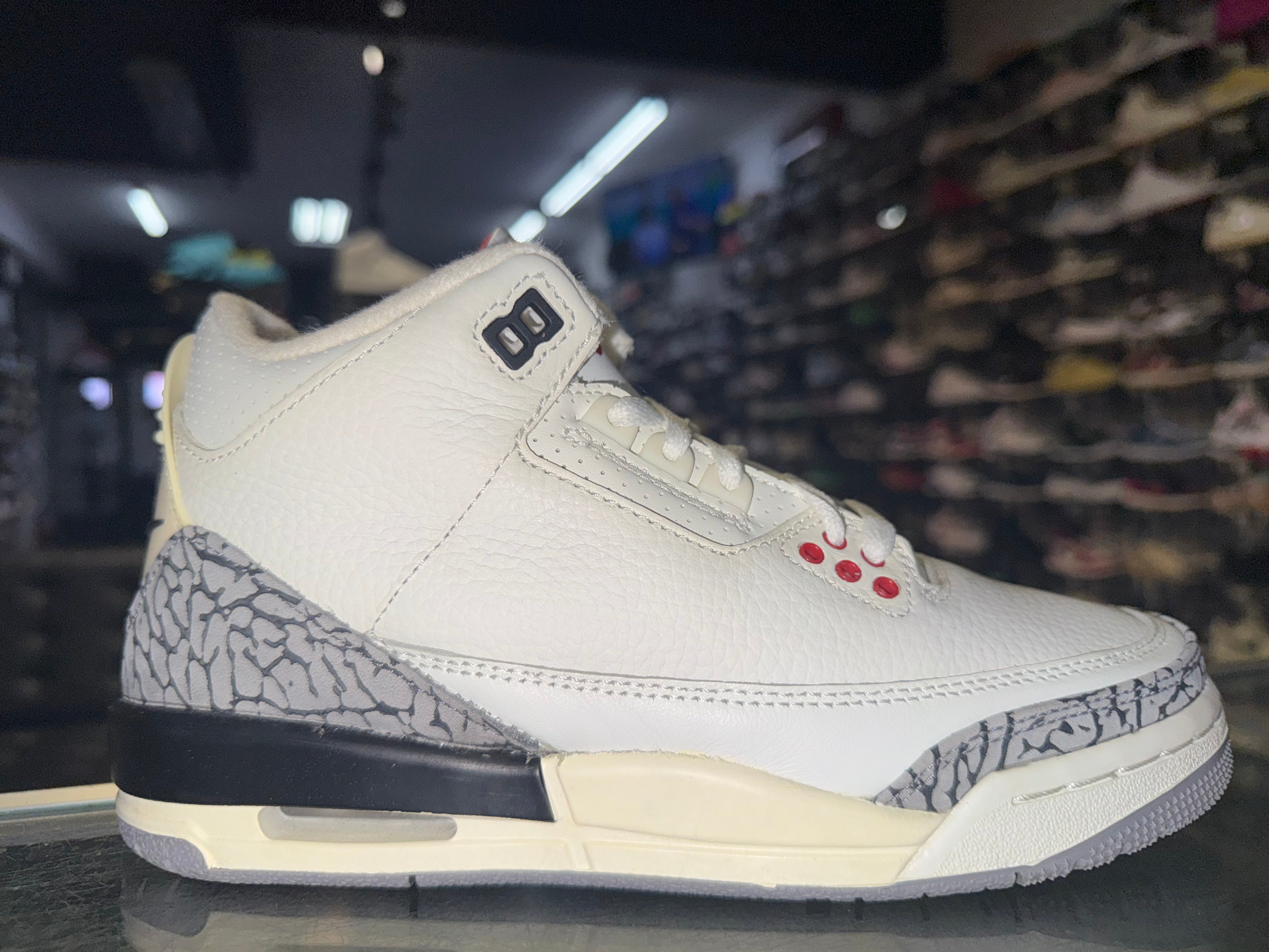 Size 5y Air Jordan 3 "White Cement Reimagined"