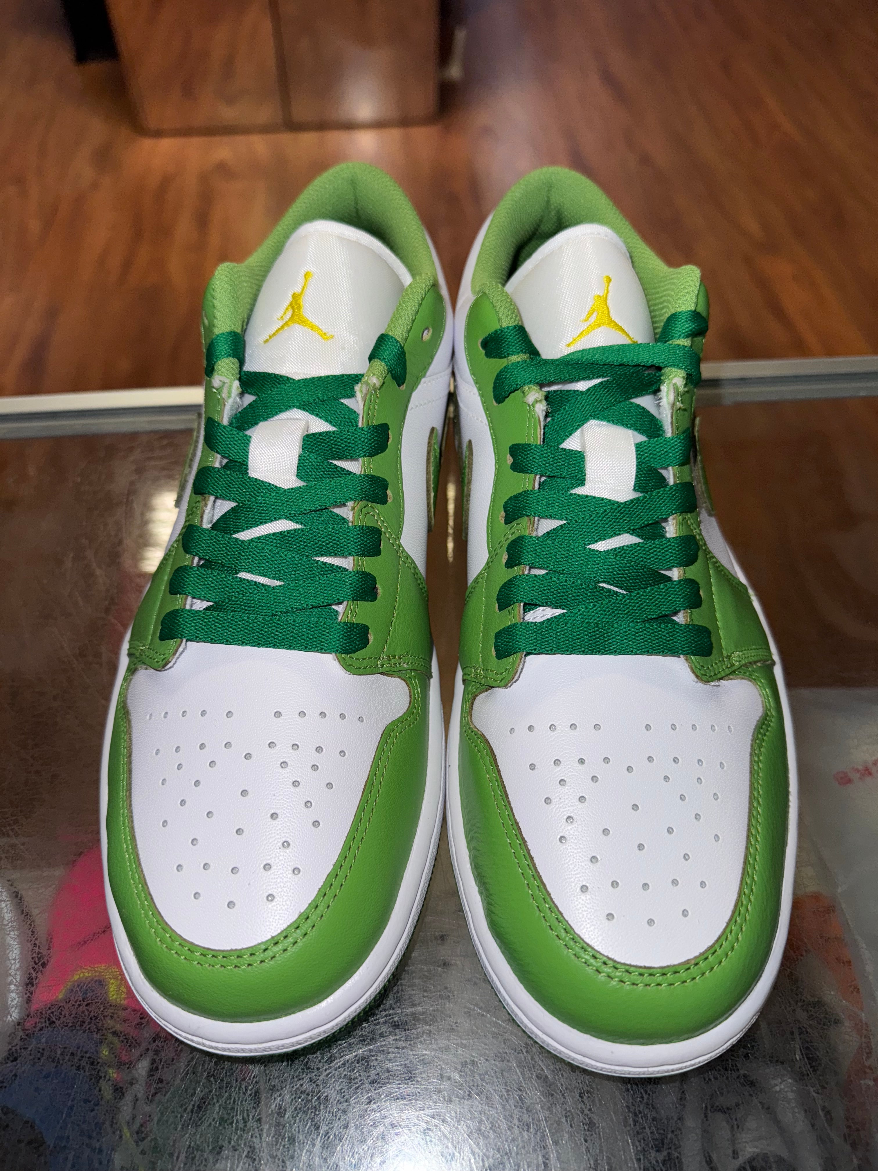 Size 10 Air Jordan 1 Low "Chlorophyll" Brand New