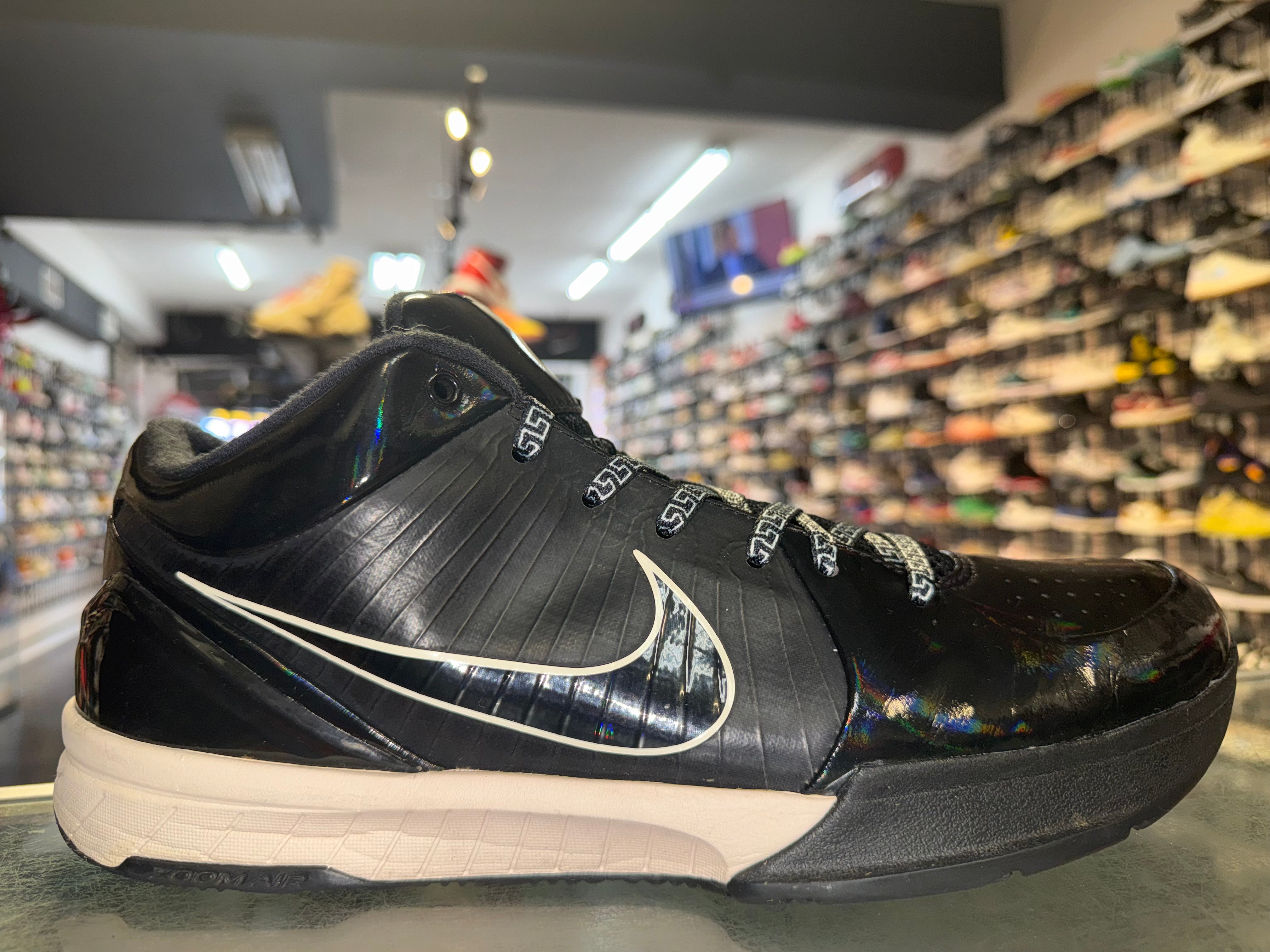 Size 13 Kobe 4 Protro Undefeated “Black Mamba”