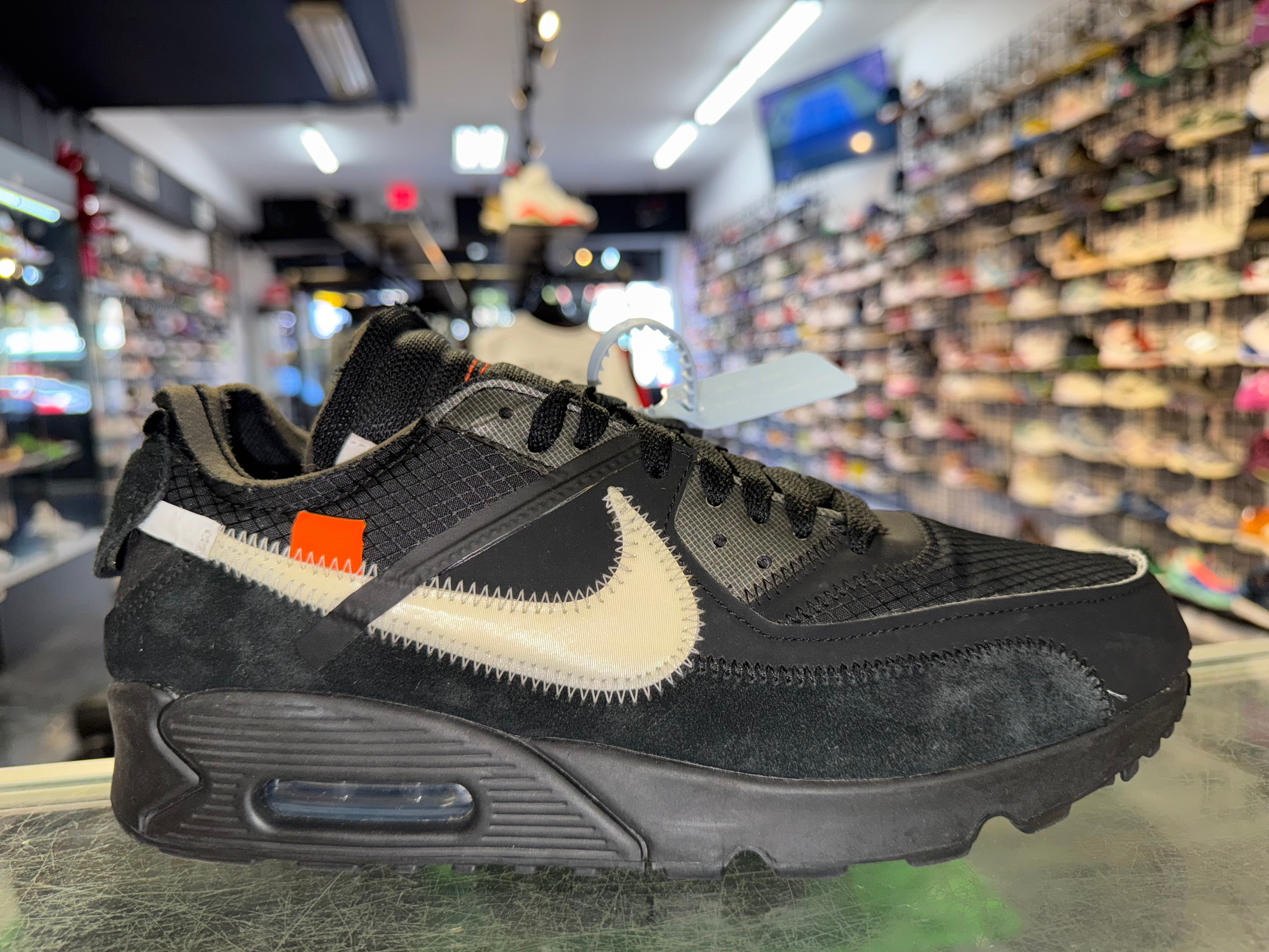 Size 9.5 Air Max 90 Off White "Black"