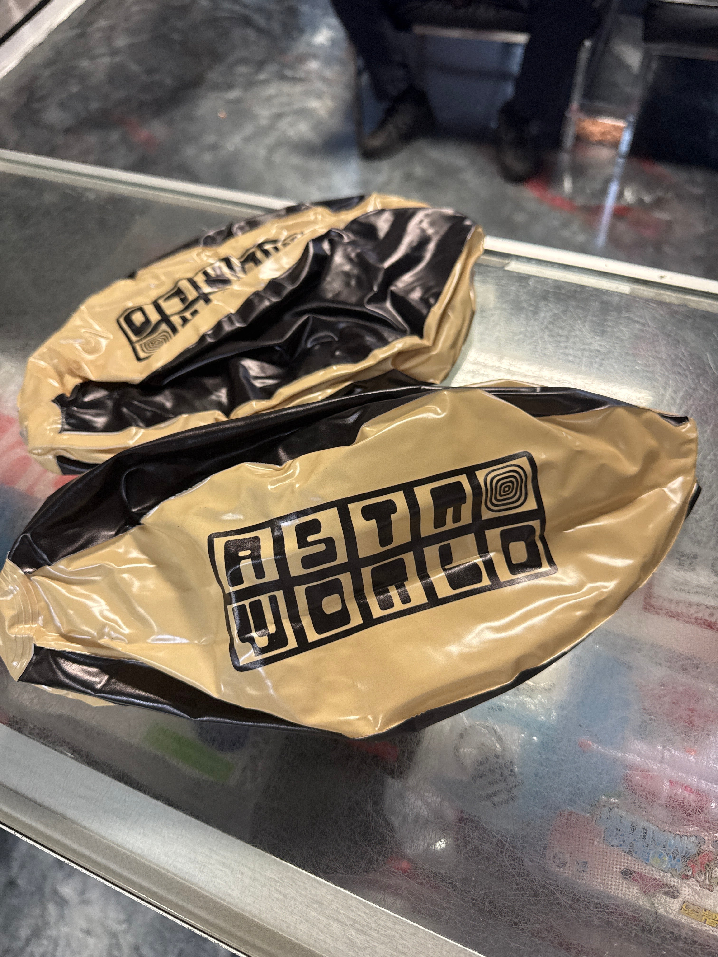 Size OS Travis Scott Astroworld Beach Ball “Black/Tan” Brand New