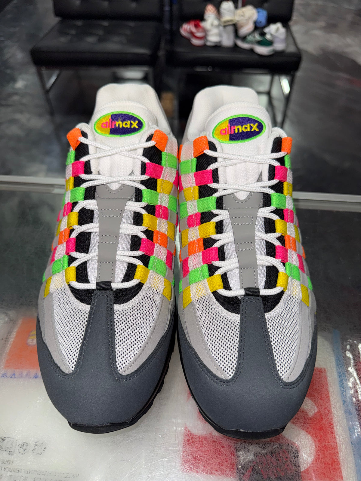 Size 10.5 Air Max 95 Big Bubble "Woven Multi" Brand New