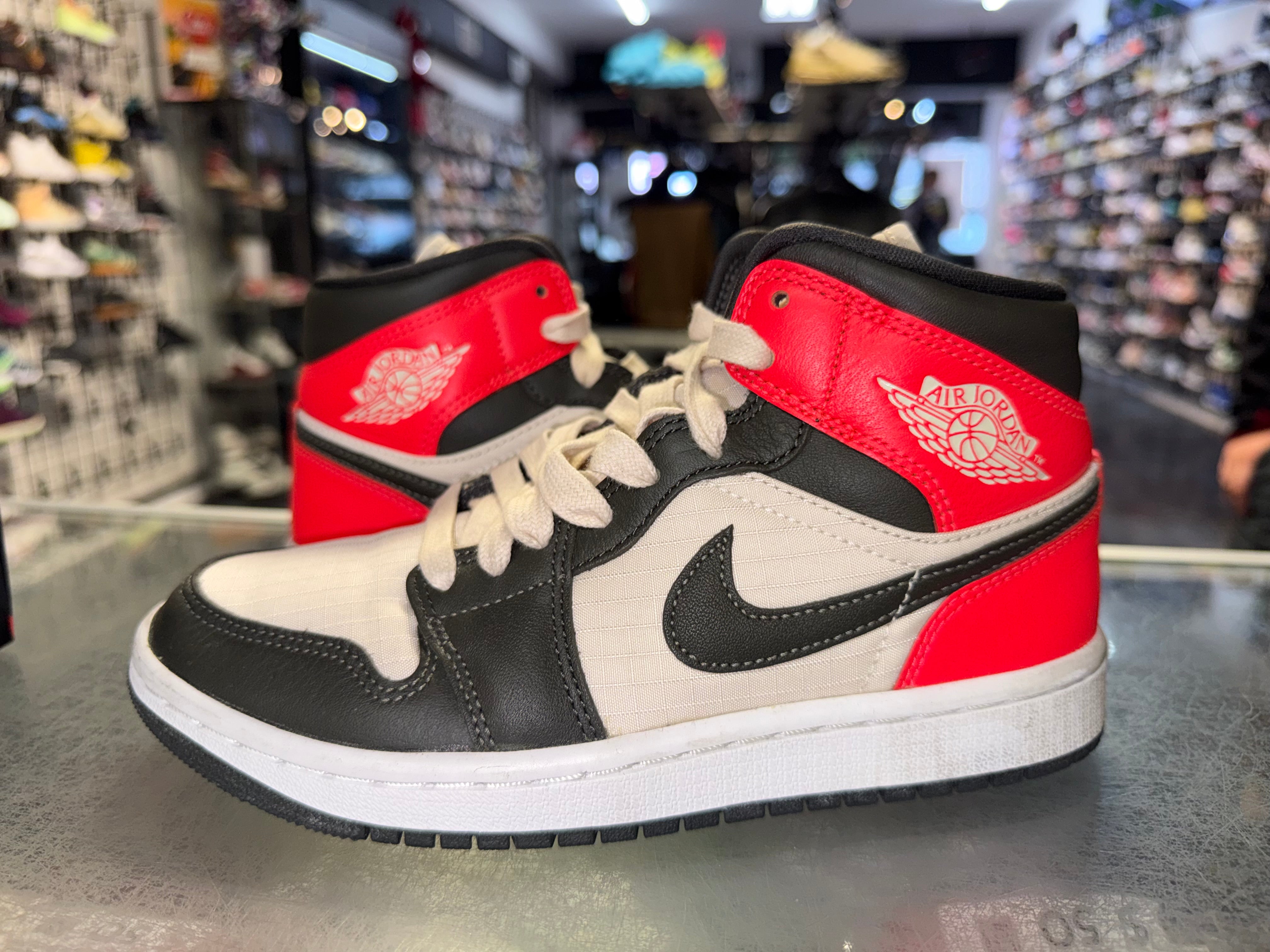 Size 4 (5.5W) Air Jordan 1 Mid "Light Orewood Brown"
