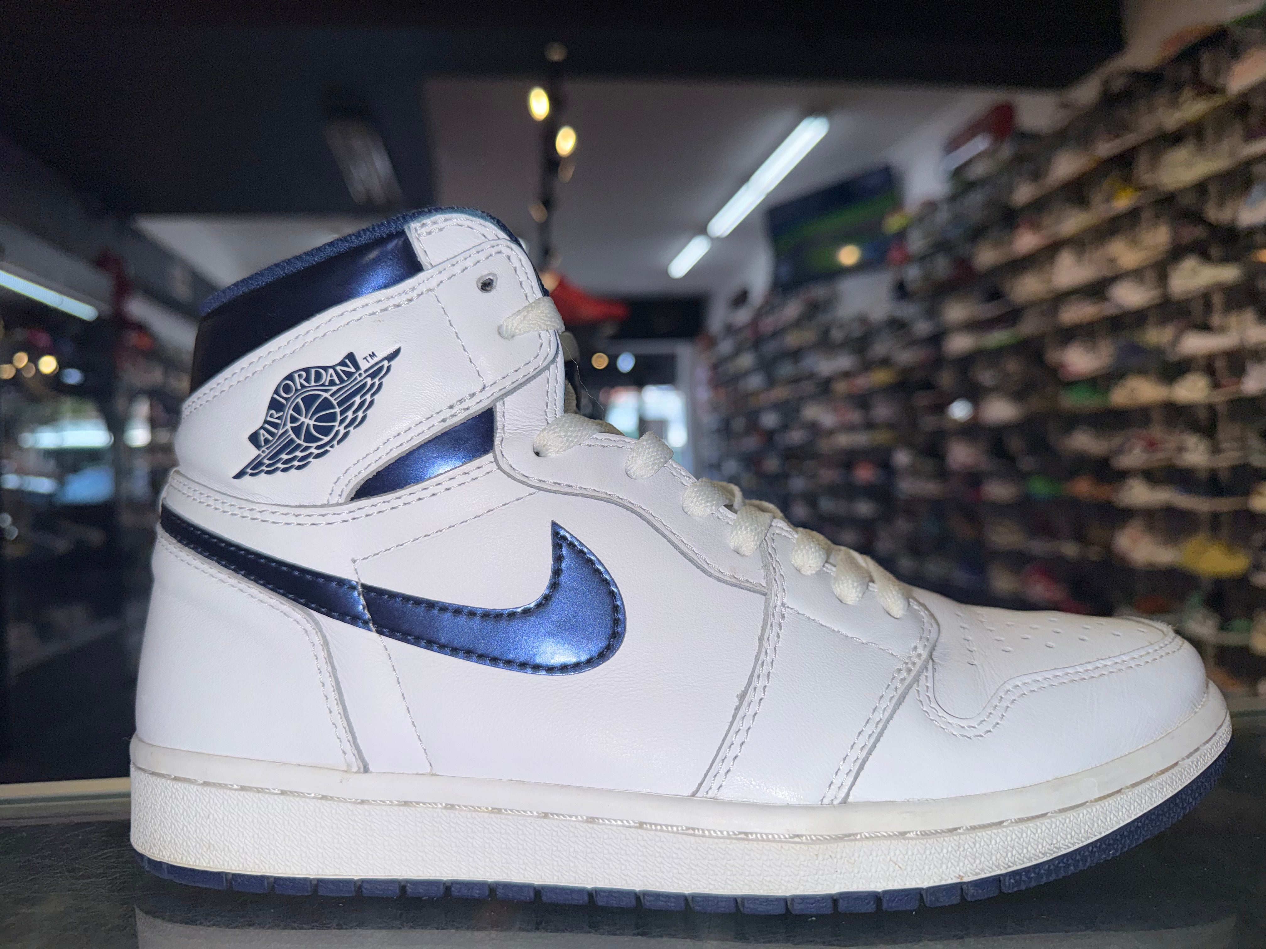 Size 8.5 Air Jordan 1 “Metallic Navy”
