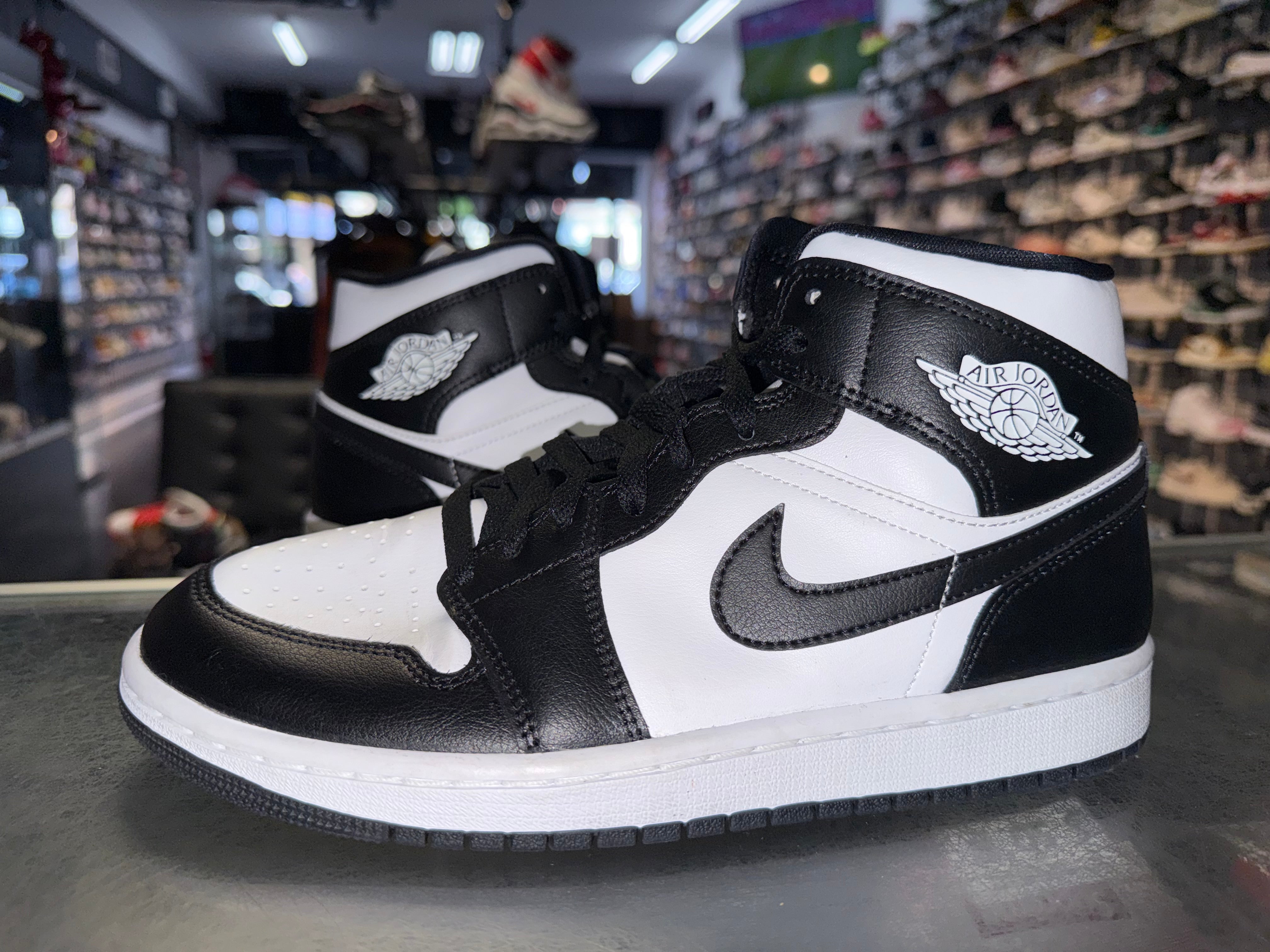 Size 7.5 (9W) Air Jordan 1 Mid "White Black"
