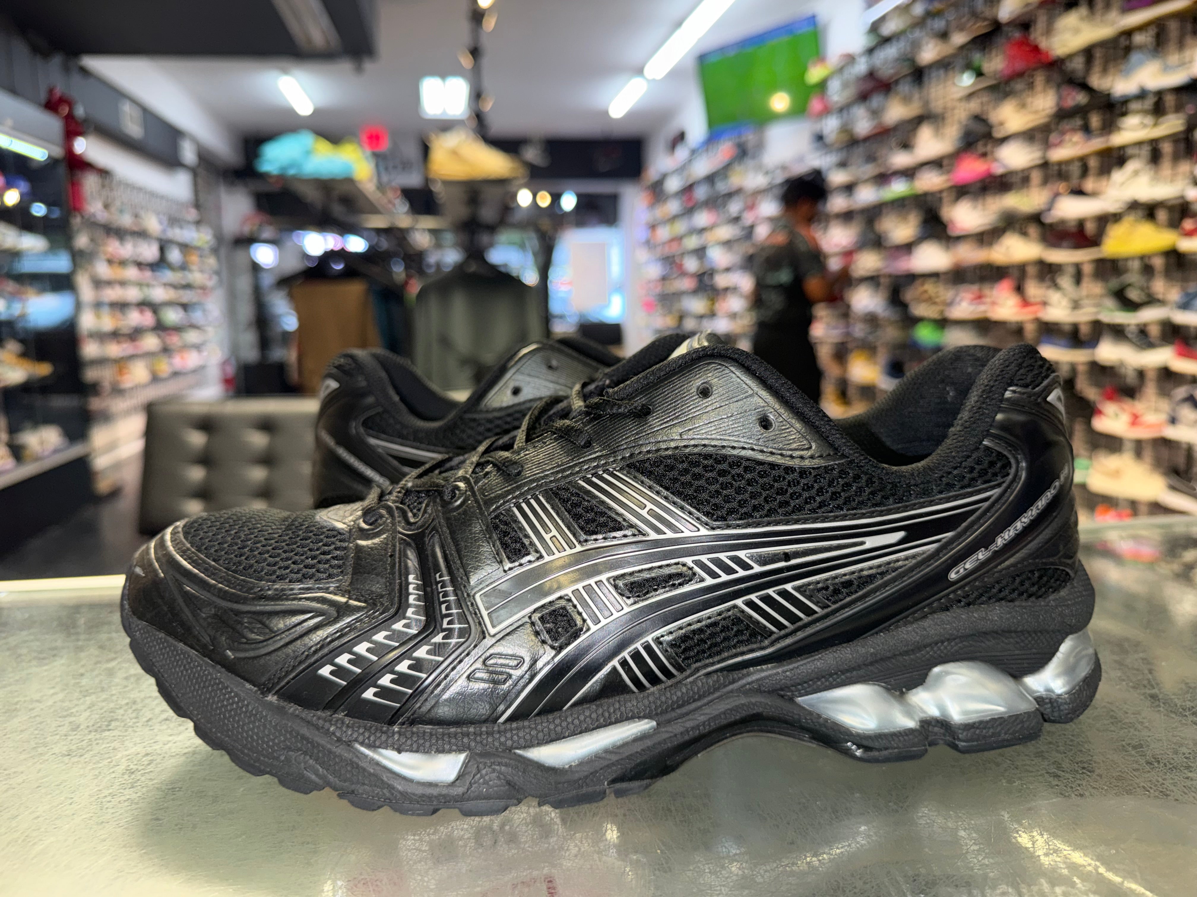 Size 11.5 Asics Gel-Kayano 14 "Black Silver"