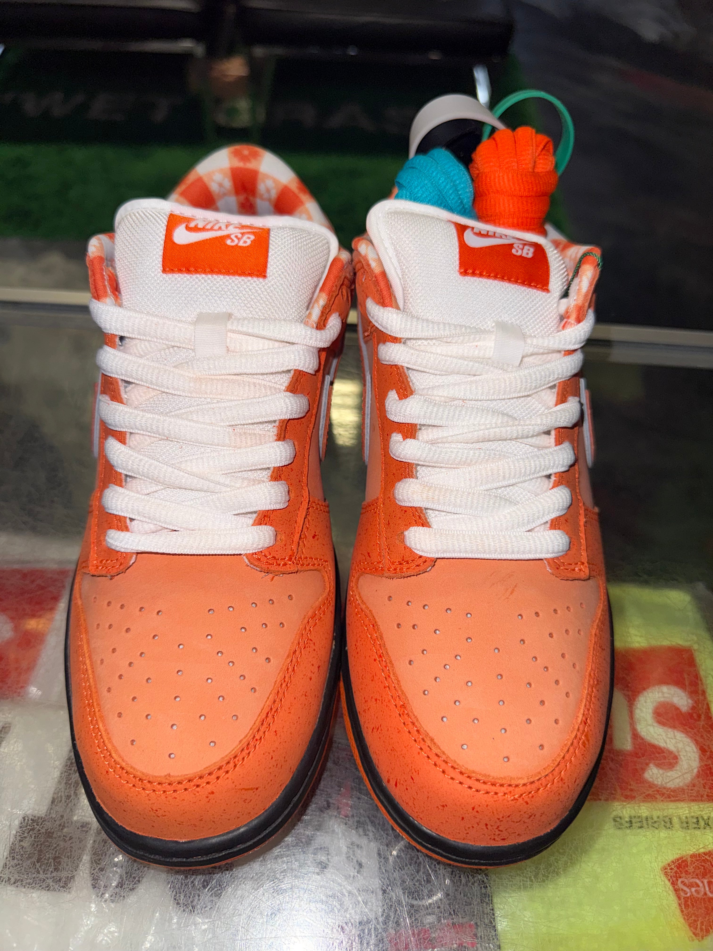 Size 8 Dunk Low SB "Orange Lobster" Special Box Brand New