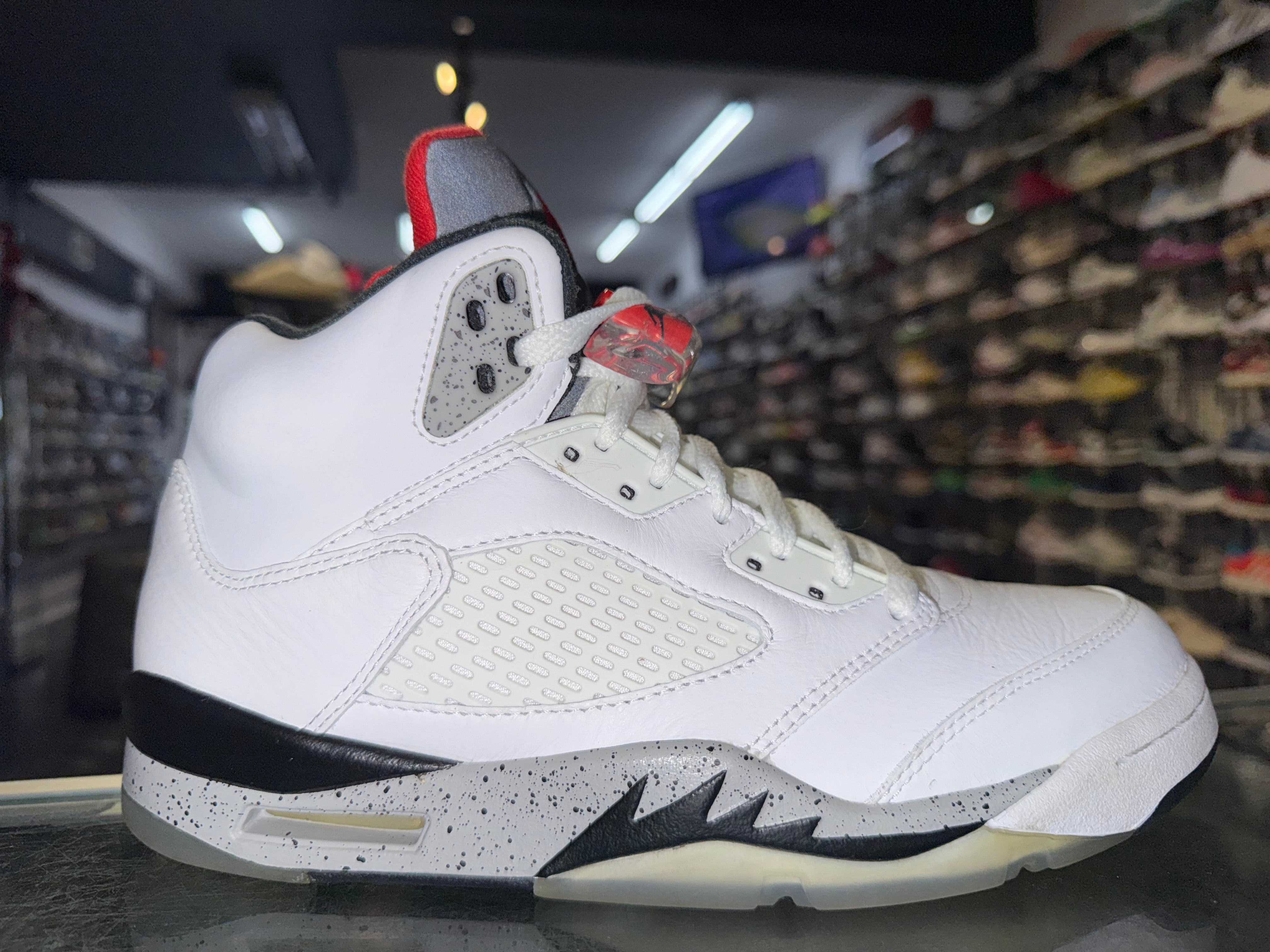Size 7.5 Air Jordan 5 "White Cement"