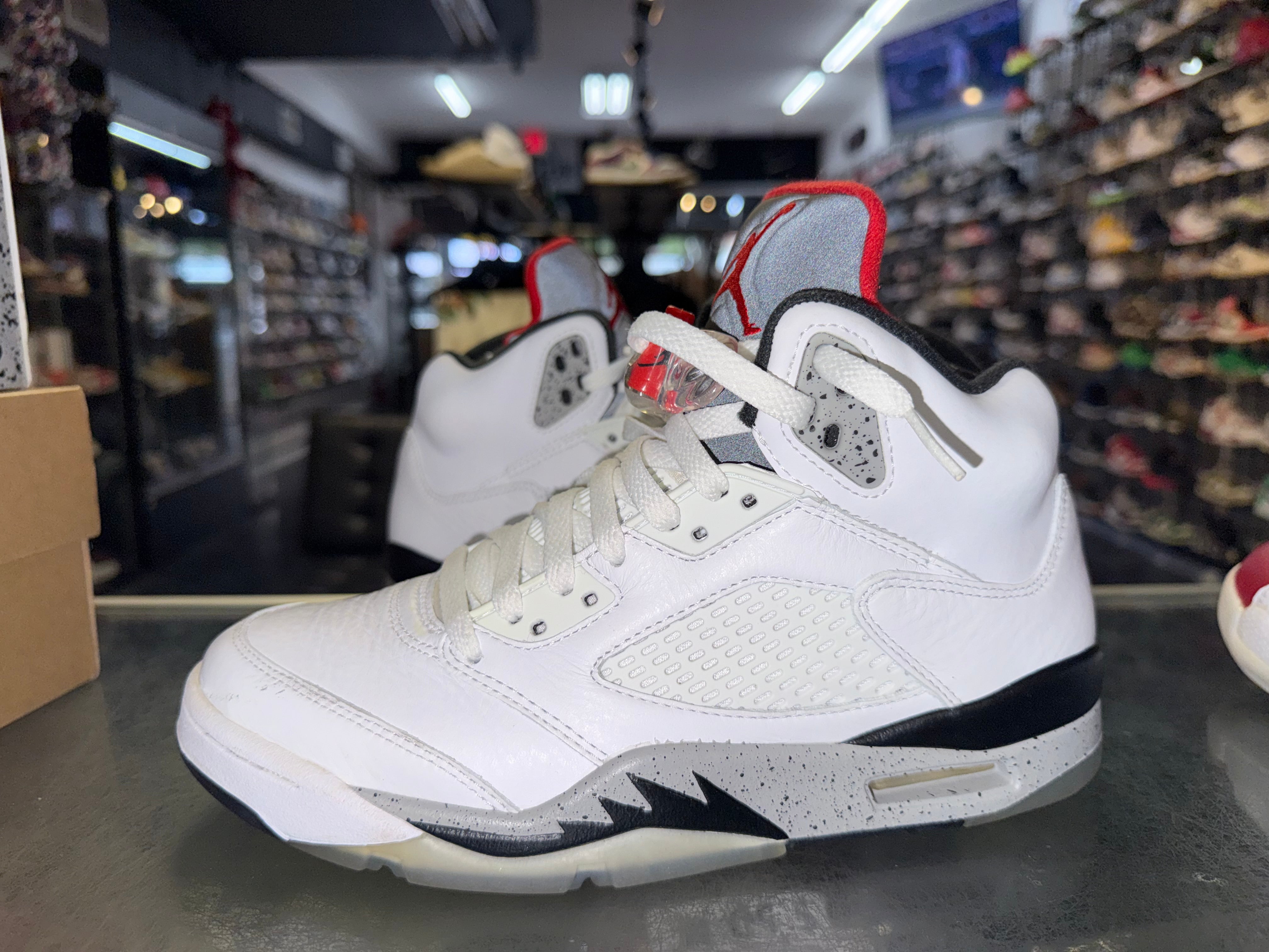Size 7.5 Air Jordan 5 "White Cement"