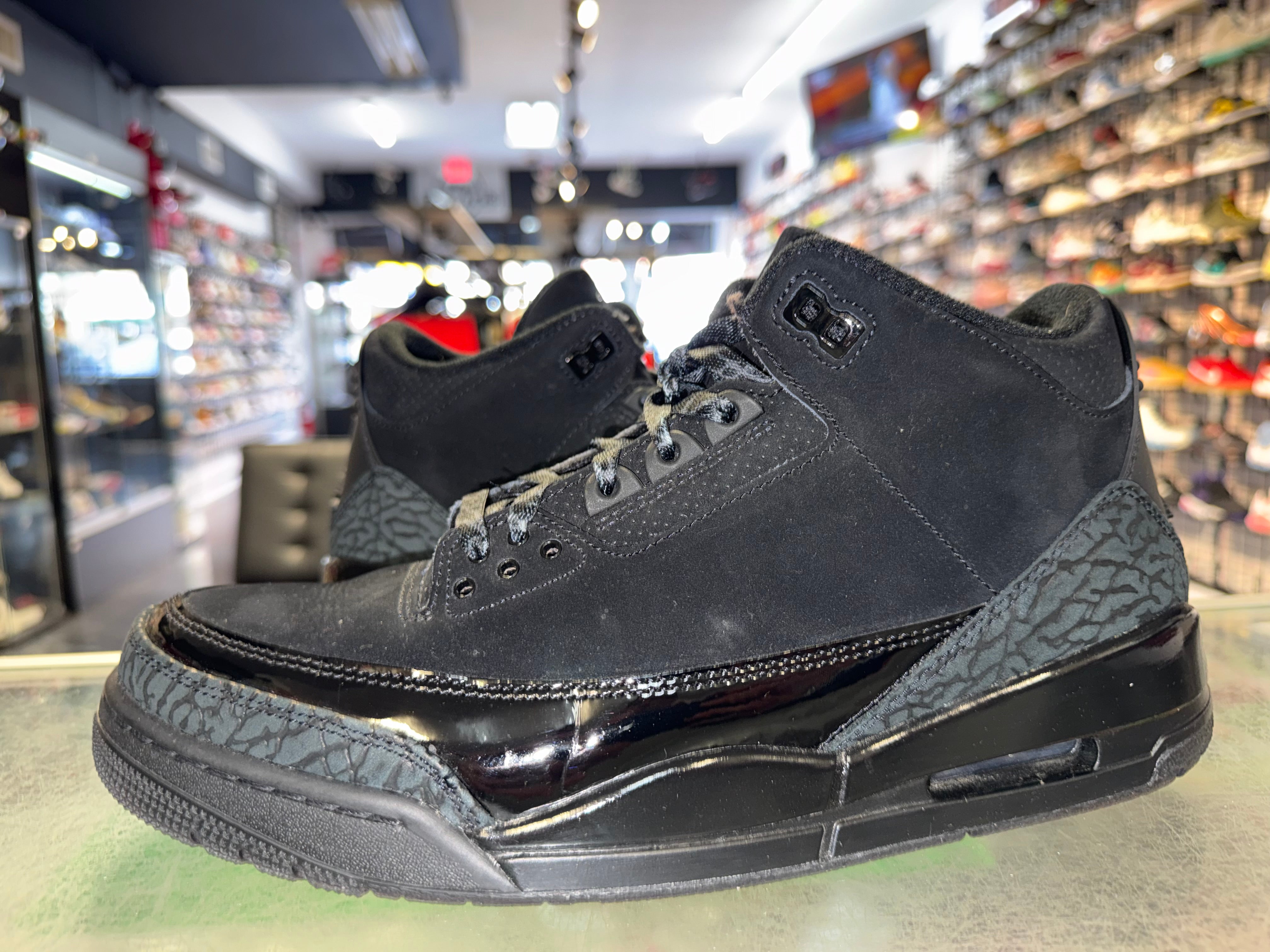 Size 10.5 Air Jordan 3 "Black Cat"