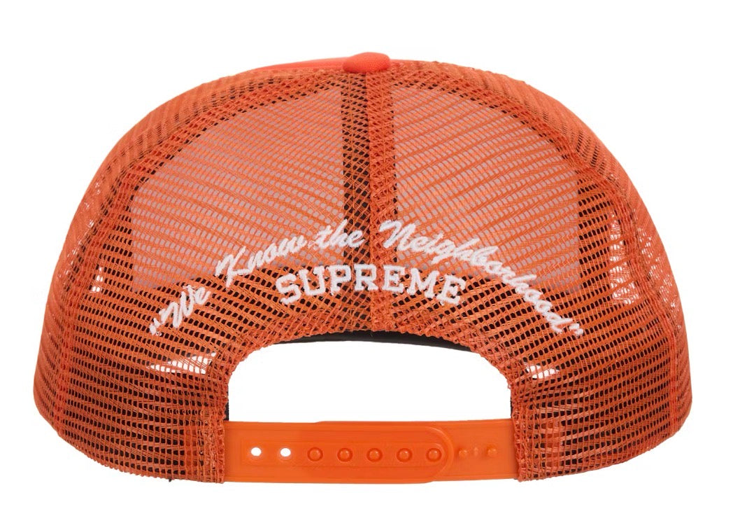 Size OS Supreme x Western Beef Trucker Hat “Orange” Brand New