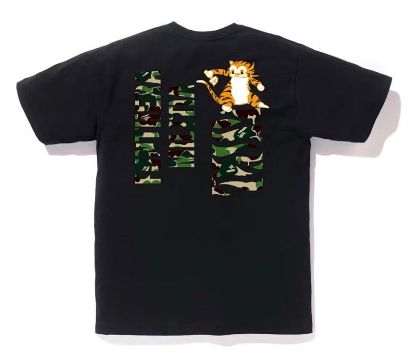 Size 3XL Bape ABC Camo Tiger Tee “Black” Brand New