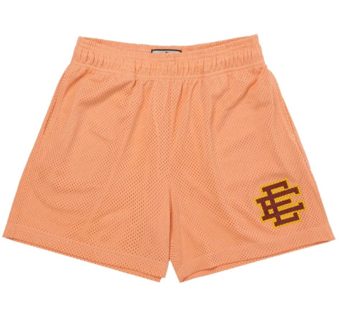 Size L Eric Emanuel EE Shorts “Peach/Maroon”