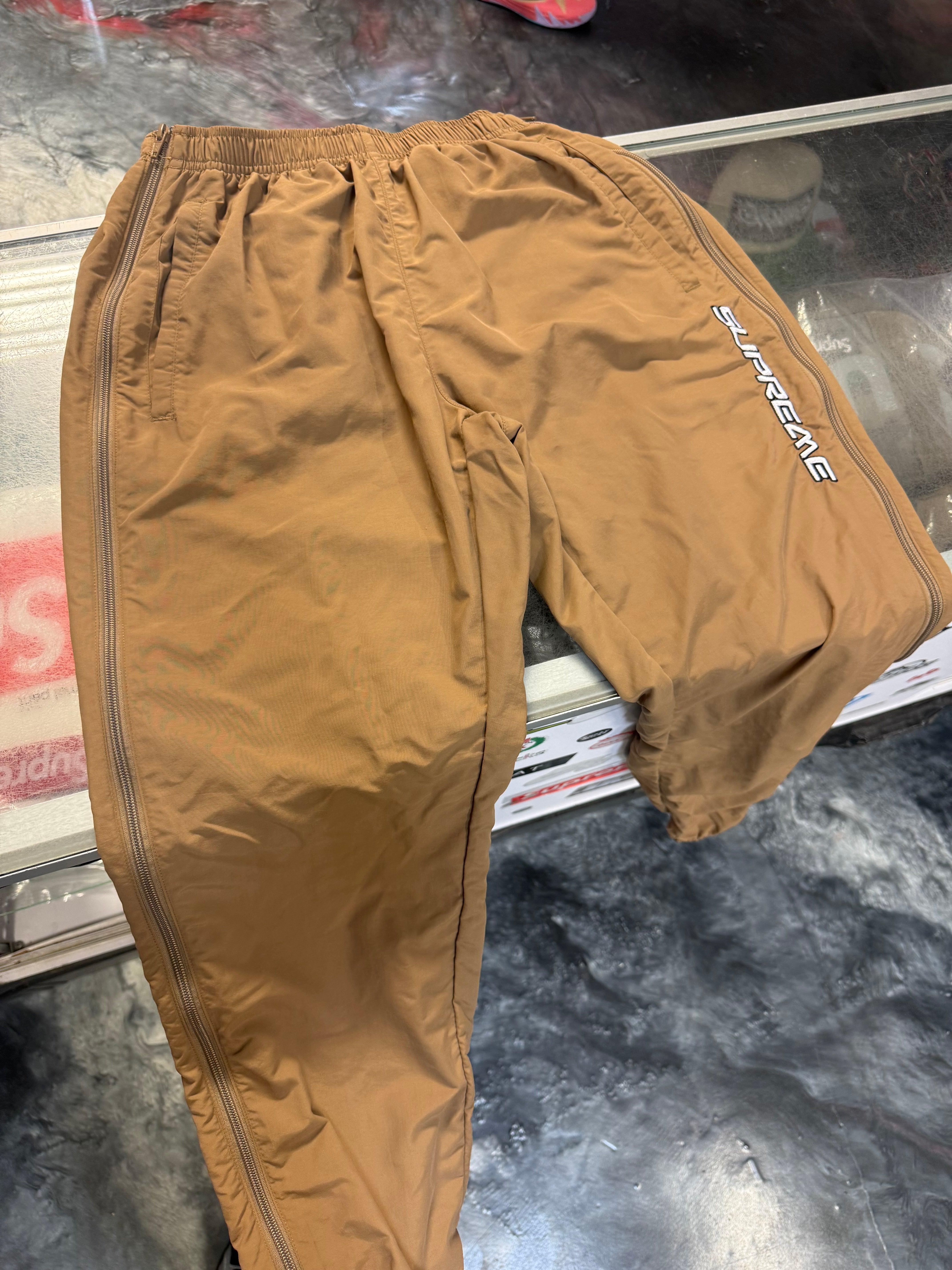 Size S Supreme Full Zip Warm Up Pants “Brown”