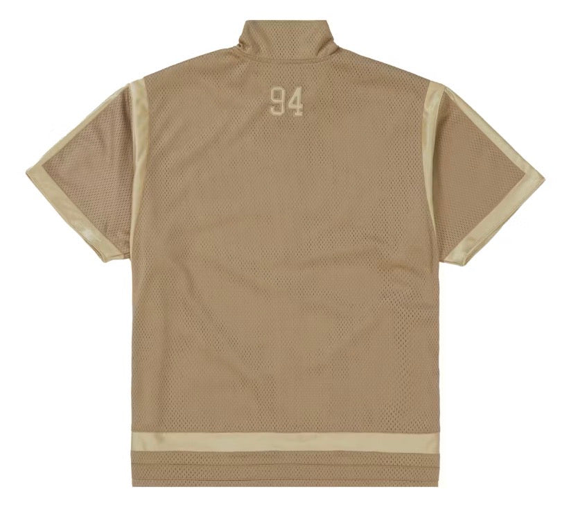 Size M Supreme Mesh Warm Up Top “Tan”