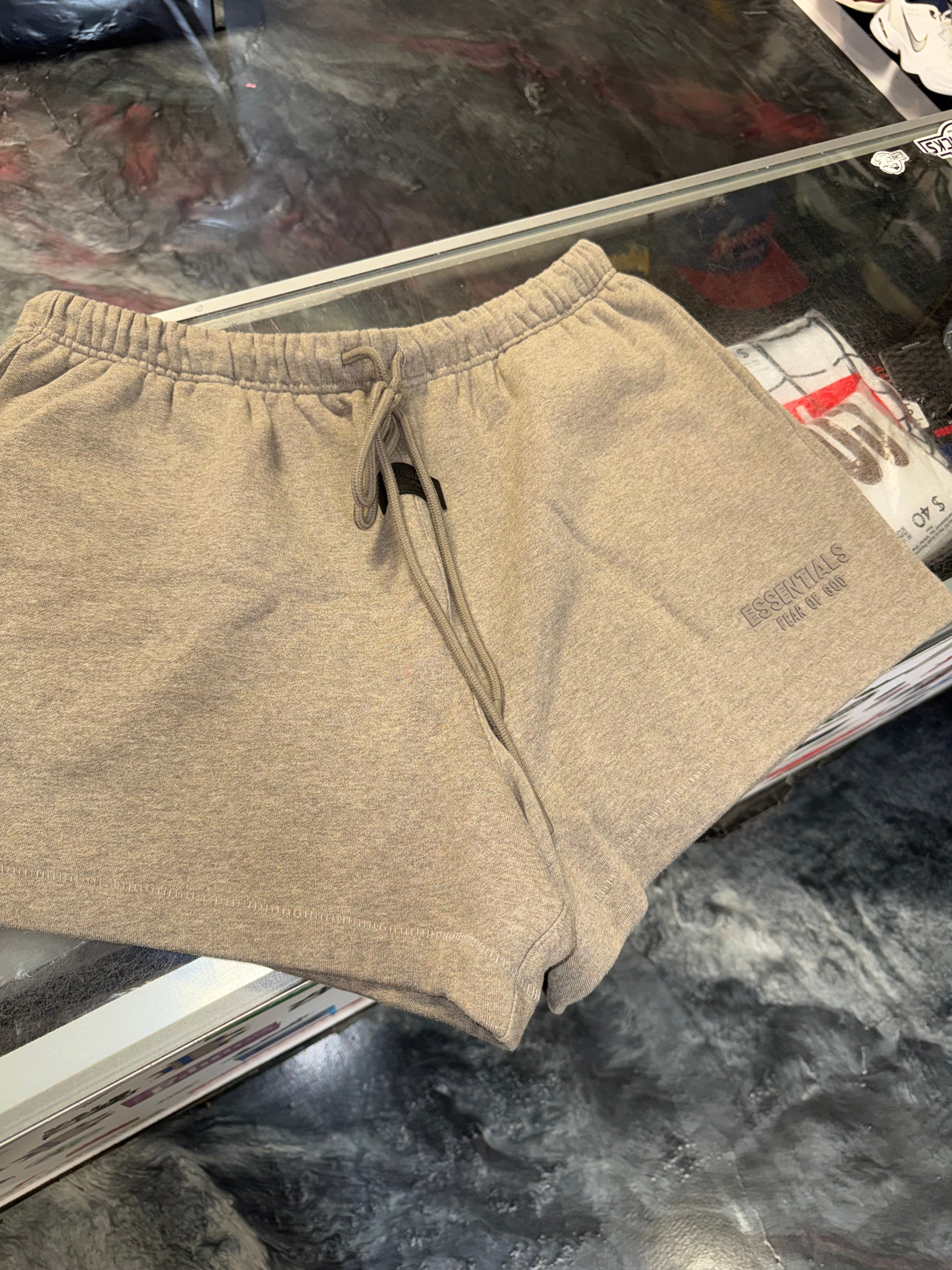 Size XL Essentials FOG Sweat Shorts “Homestead Heather”