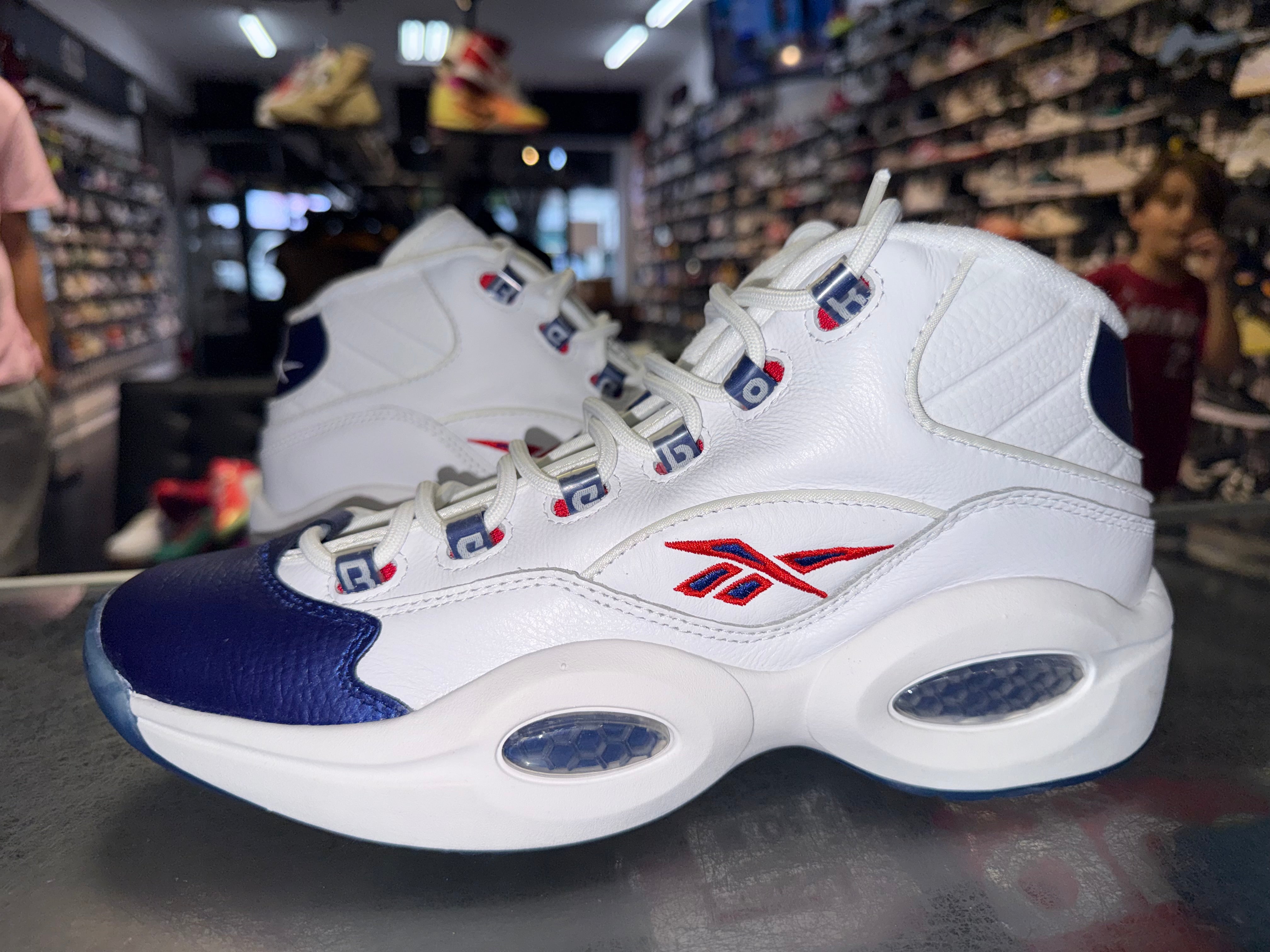 Size 11 Reebok Question Mid "Blue Toe"