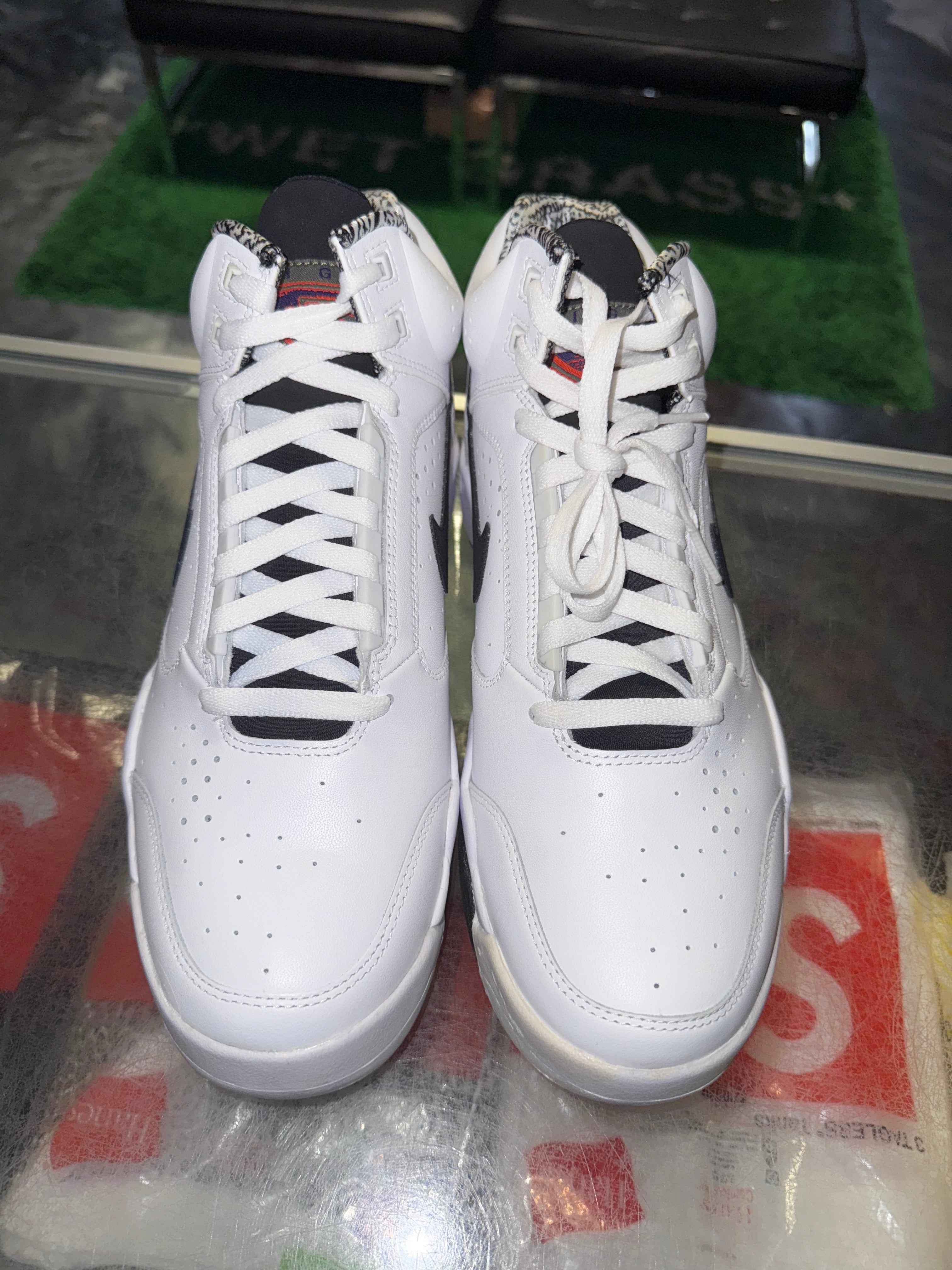 Size 9.5 Air Flight Lite II Mid “White/Black” Brand New