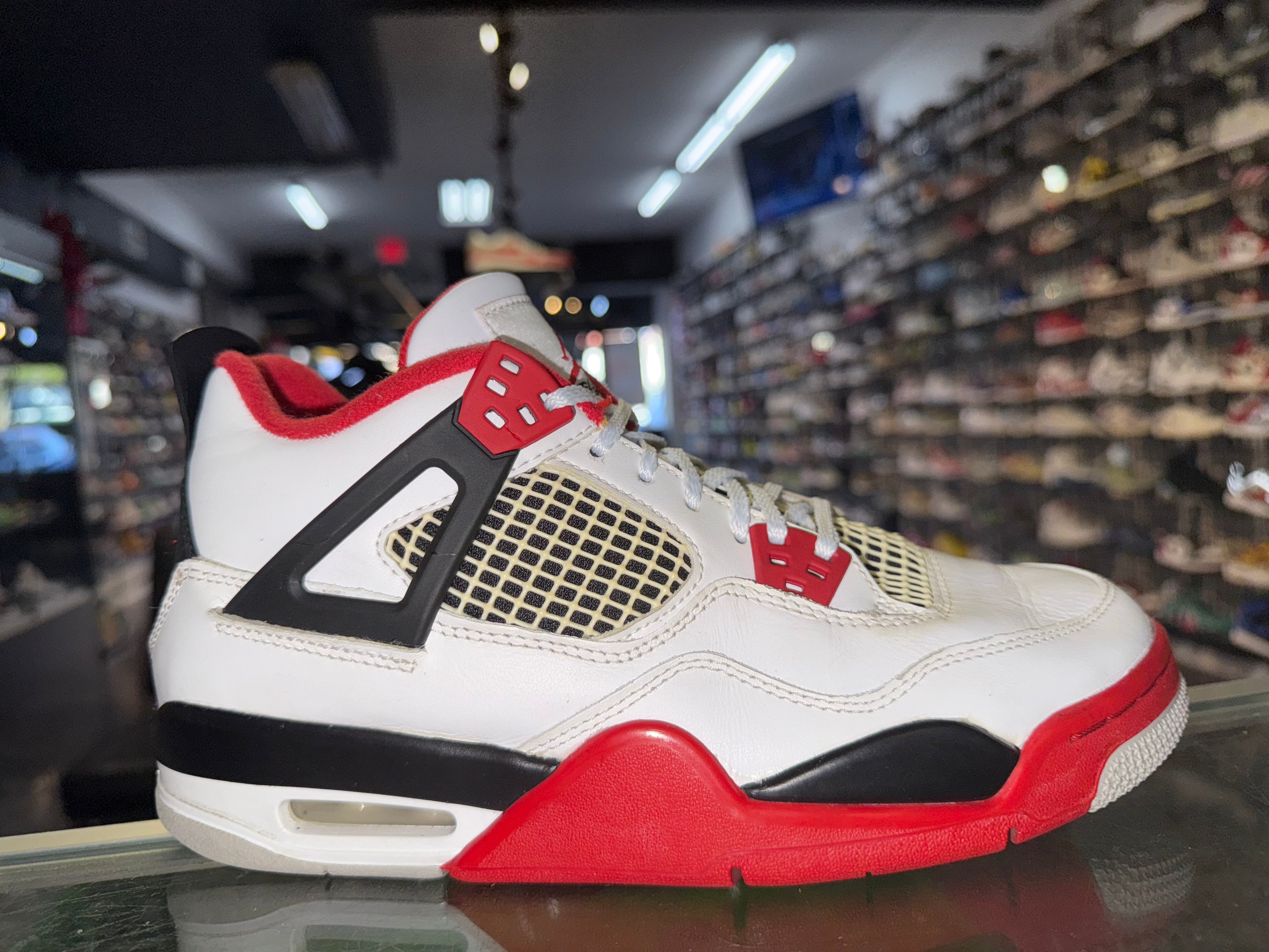 Size 6.5y Air Jordan 4 "Fire Red"