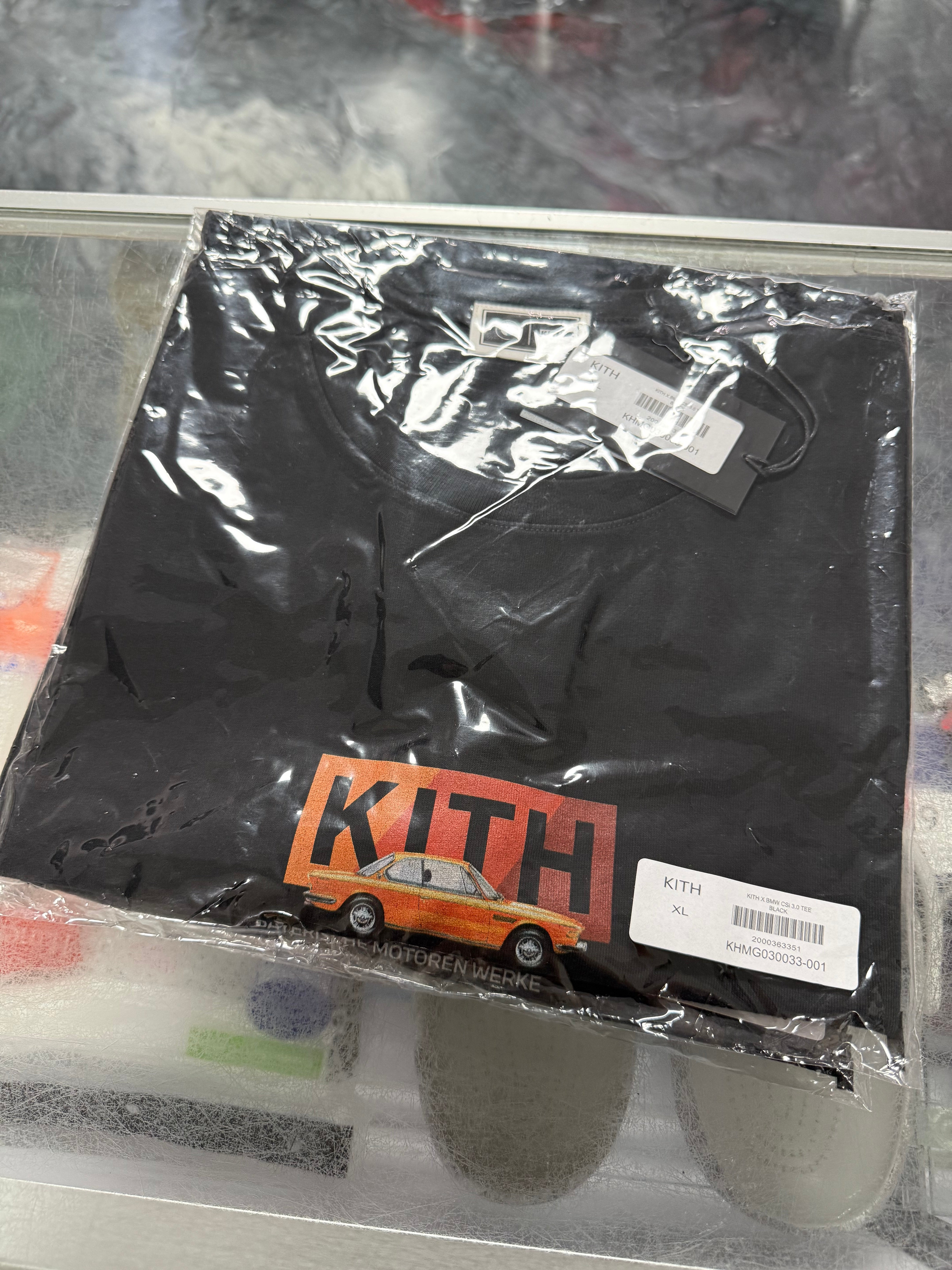 Size L Kith x BMW CSi 3.0 Tee “Black/Orange” Brand New