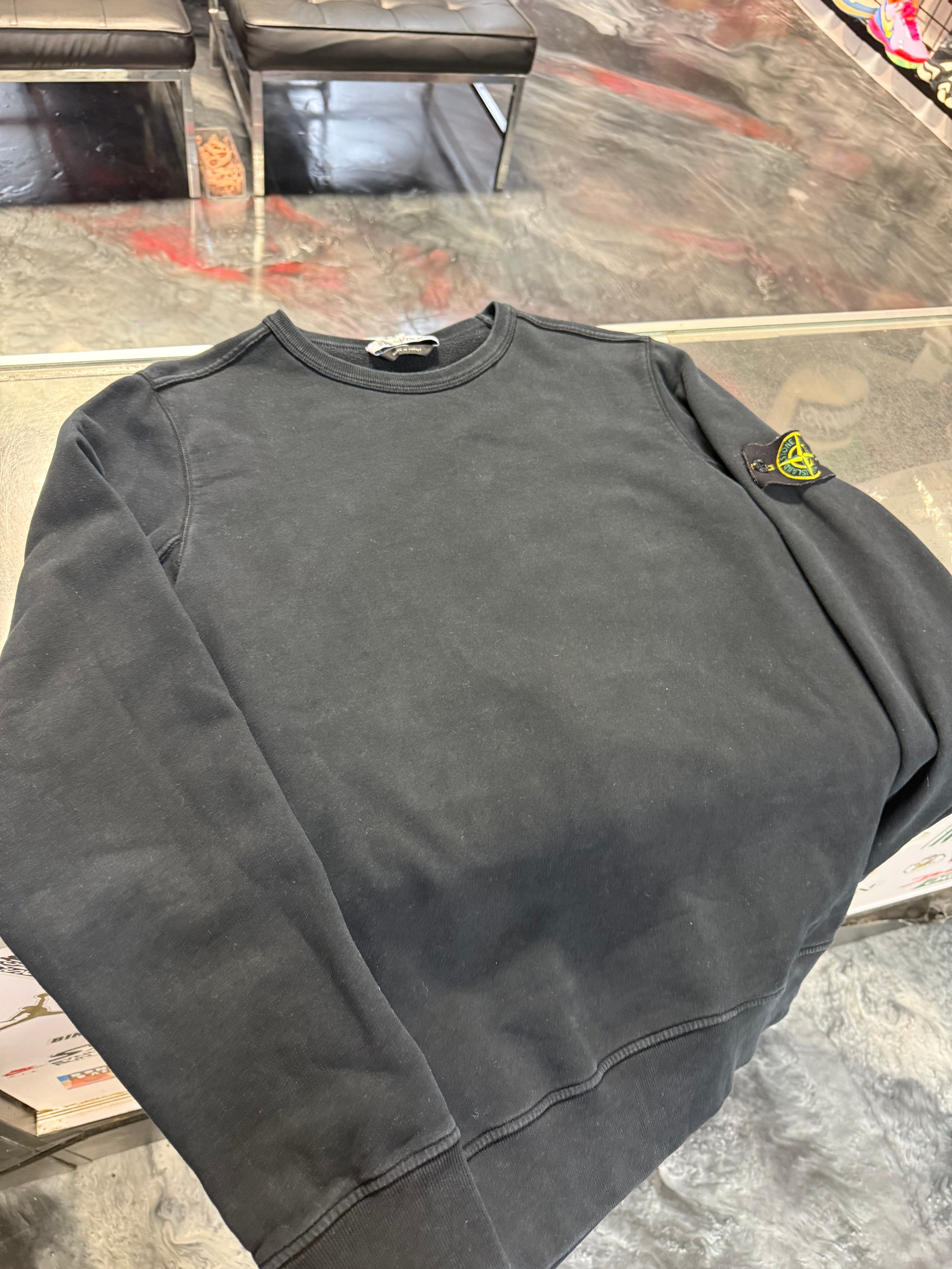Size M Stone Island Classic Crewneck “Black”